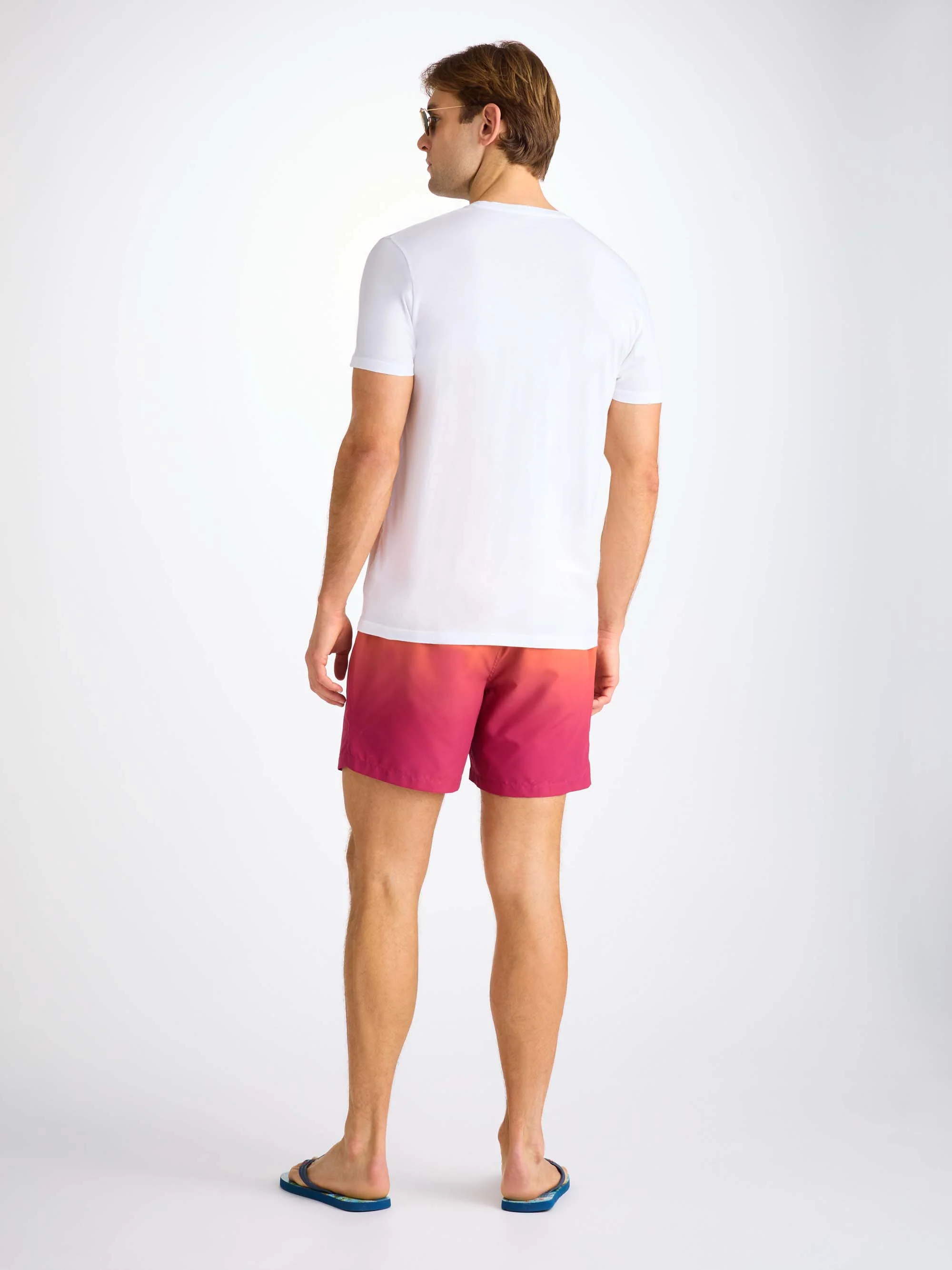 Men's T-Shirt Pima Cotton White Jungle Motif - Image 4