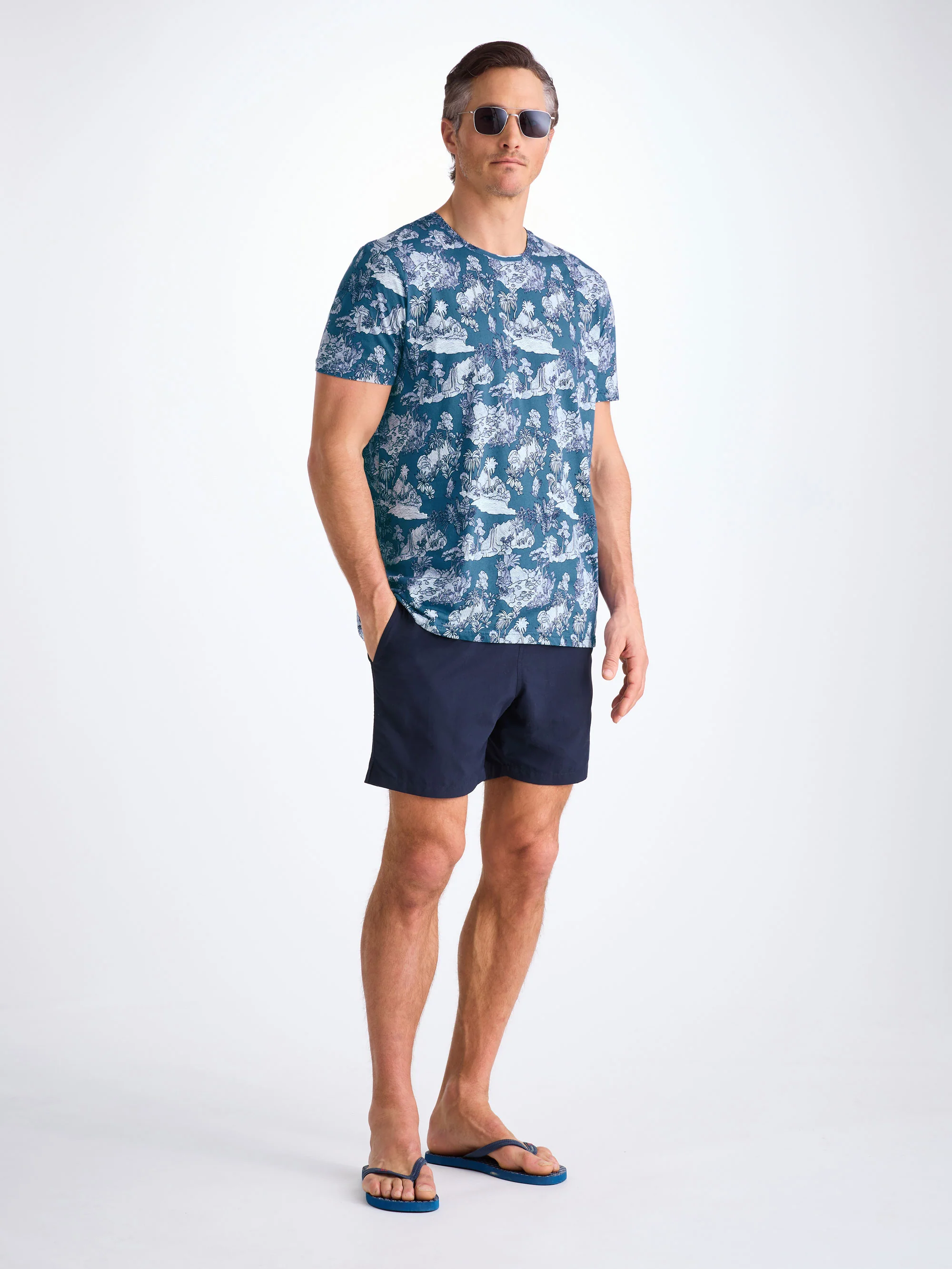 Men's T-Shirt Robin 17 Pima Cotton Blue - Image 3