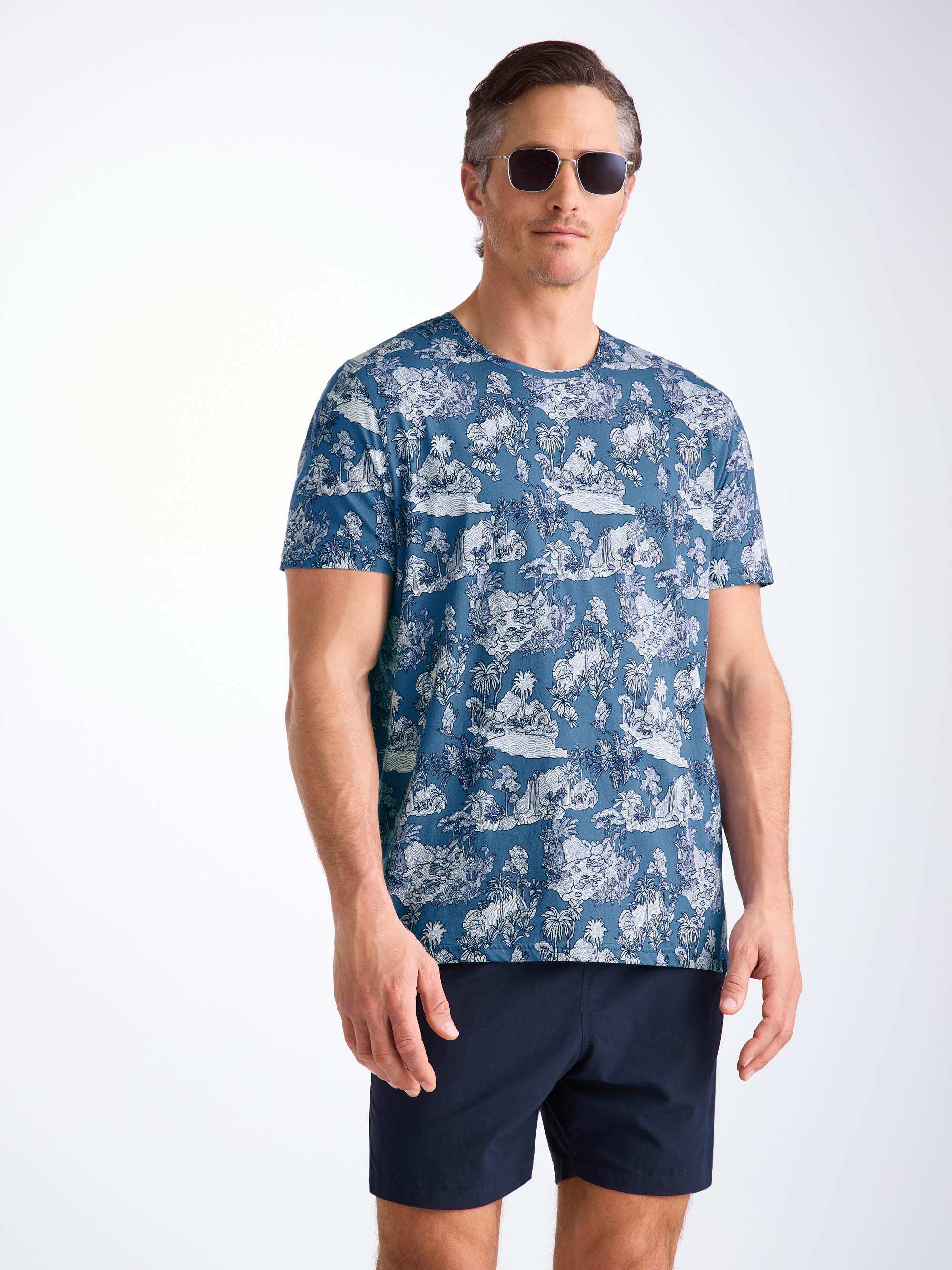 Men's T-Shirt Robin 17 Pima Cotton Blue - Image 5
