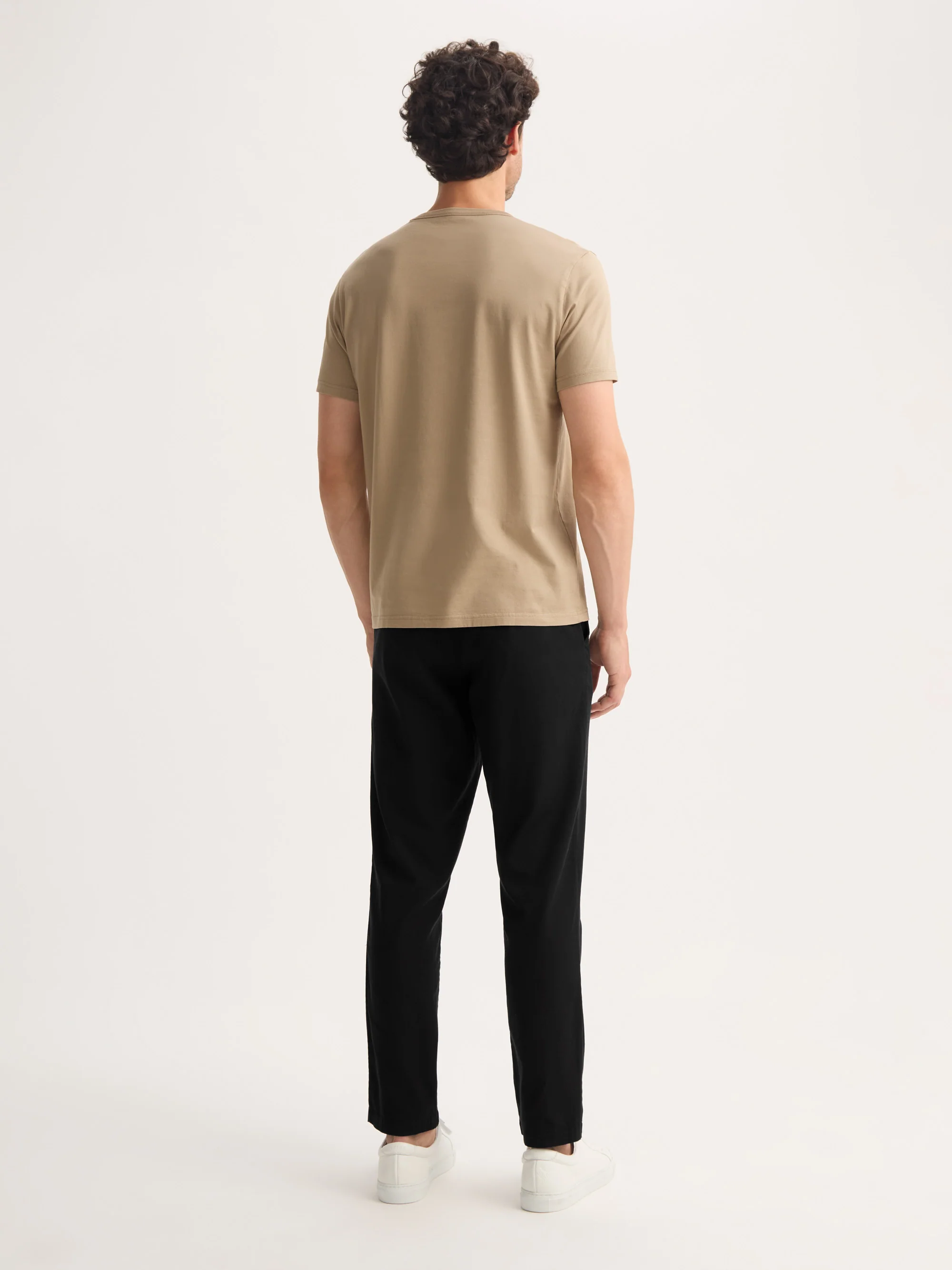 Men's Trousers Harris Lyocell Cotton Black - Image 3
