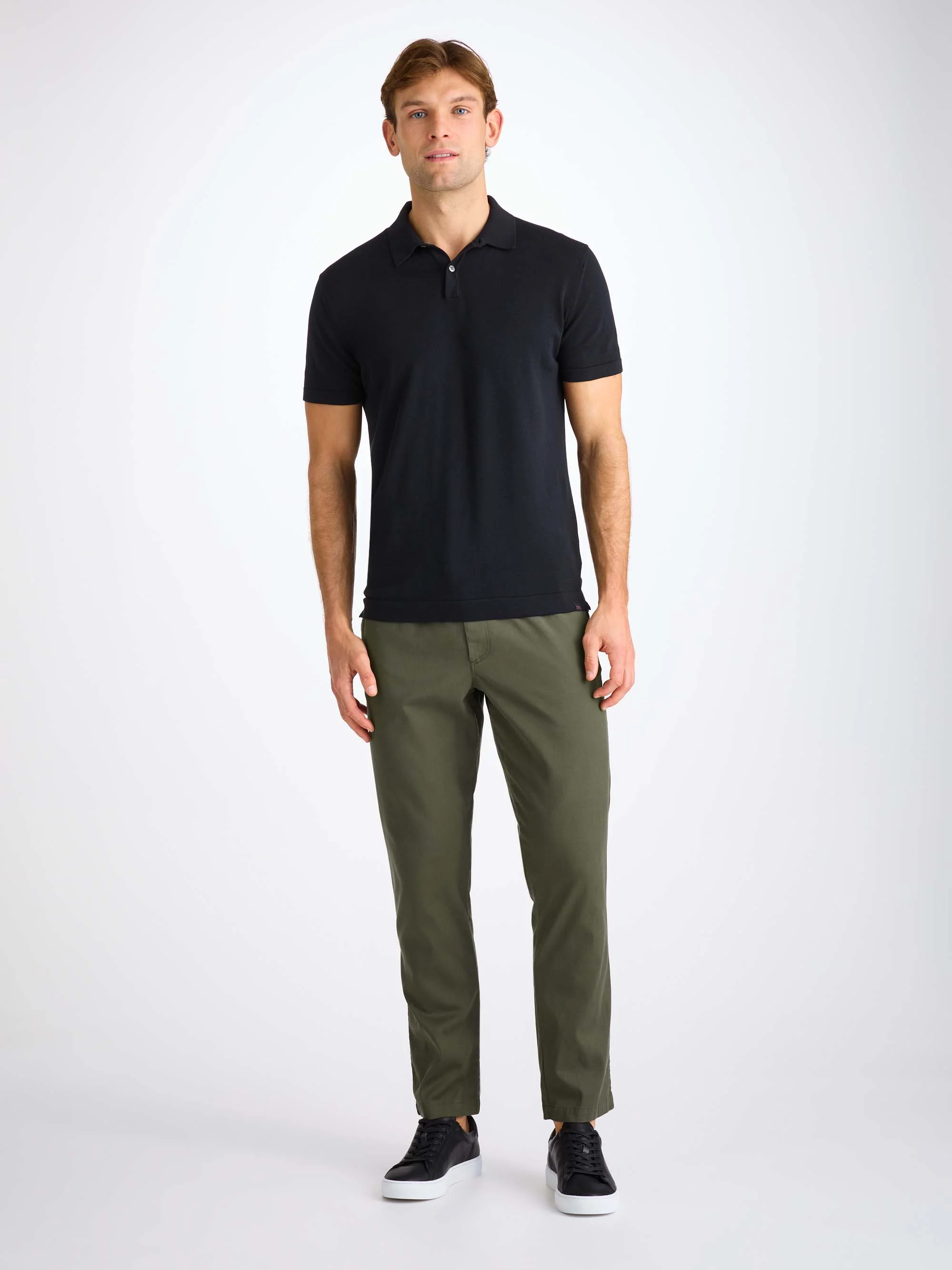 Men's Trousers Harris Lyocell Cotton Khaki - Image 3