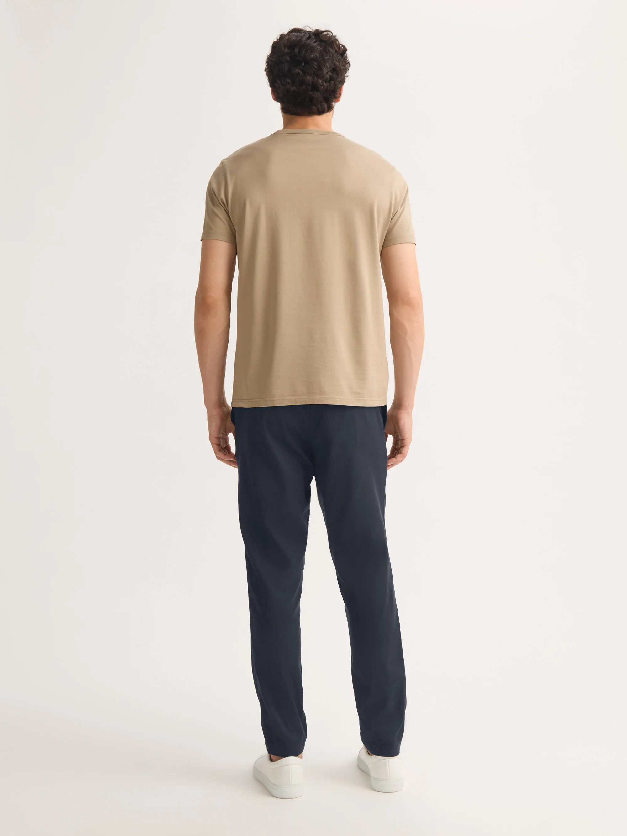 Men's Trousers Harris Lyocell Cotton Navy - Image 3