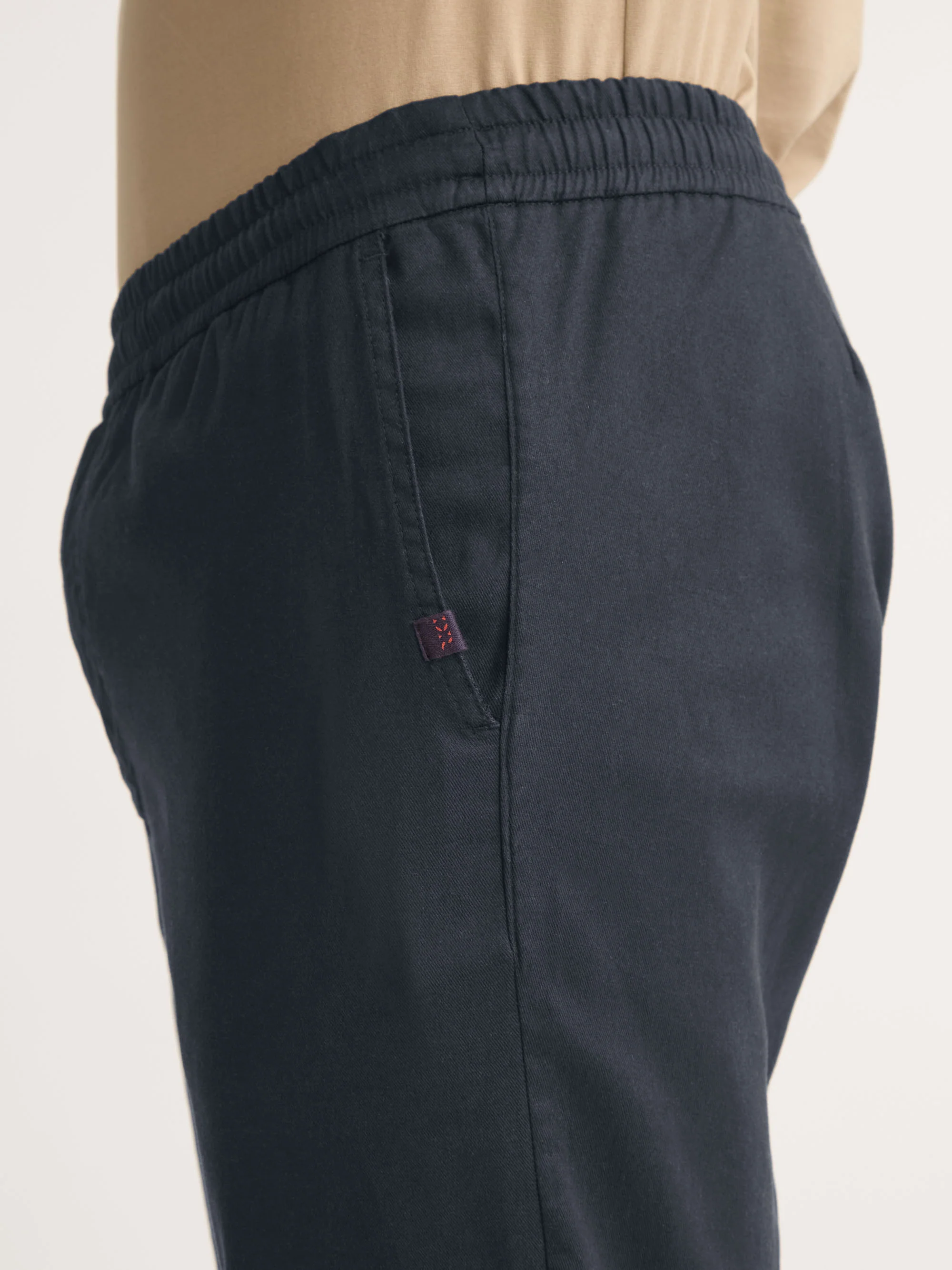 Men's Trousers Harris Lyocell Cotton Navy - Image 5