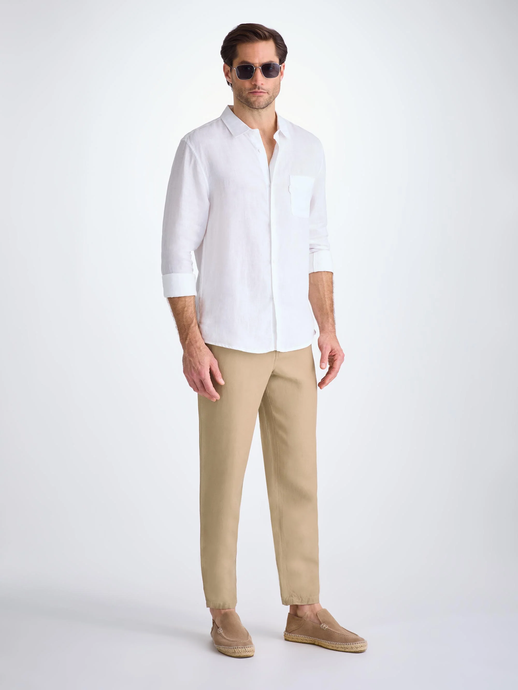 Men's Trousers Sydney Linen Camel - Image 3
