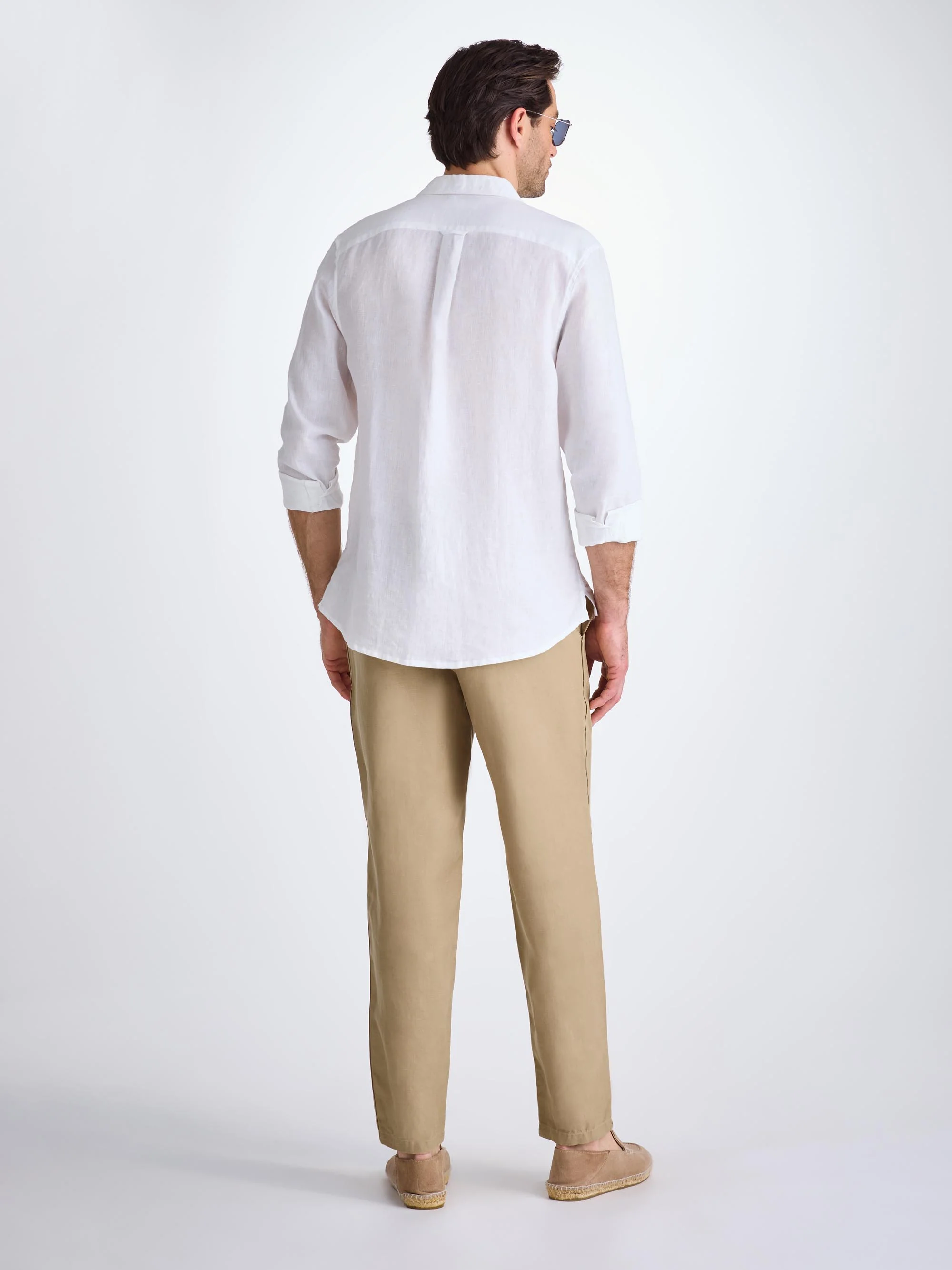 Men's Trousers Sydney Linen Camel - Image 4