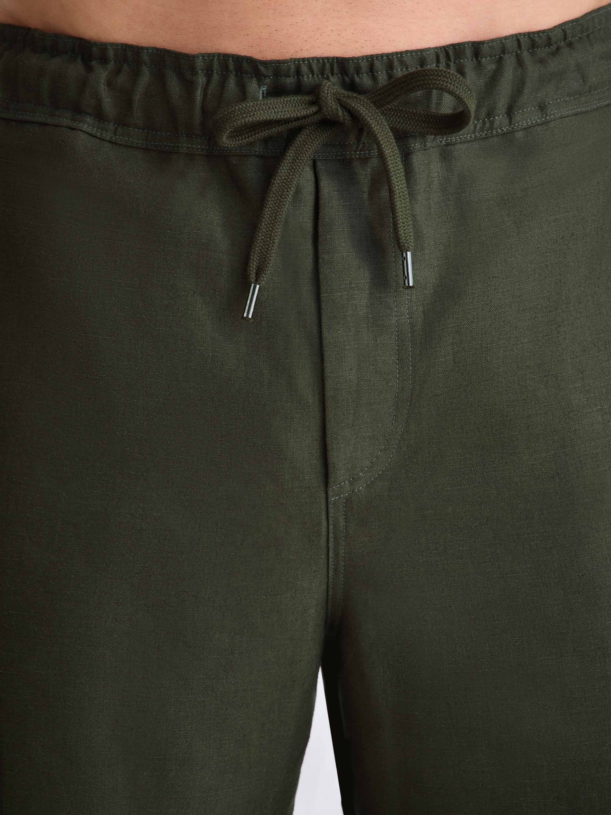 Men's Trousers Sydney Linen Khaki - Image 5