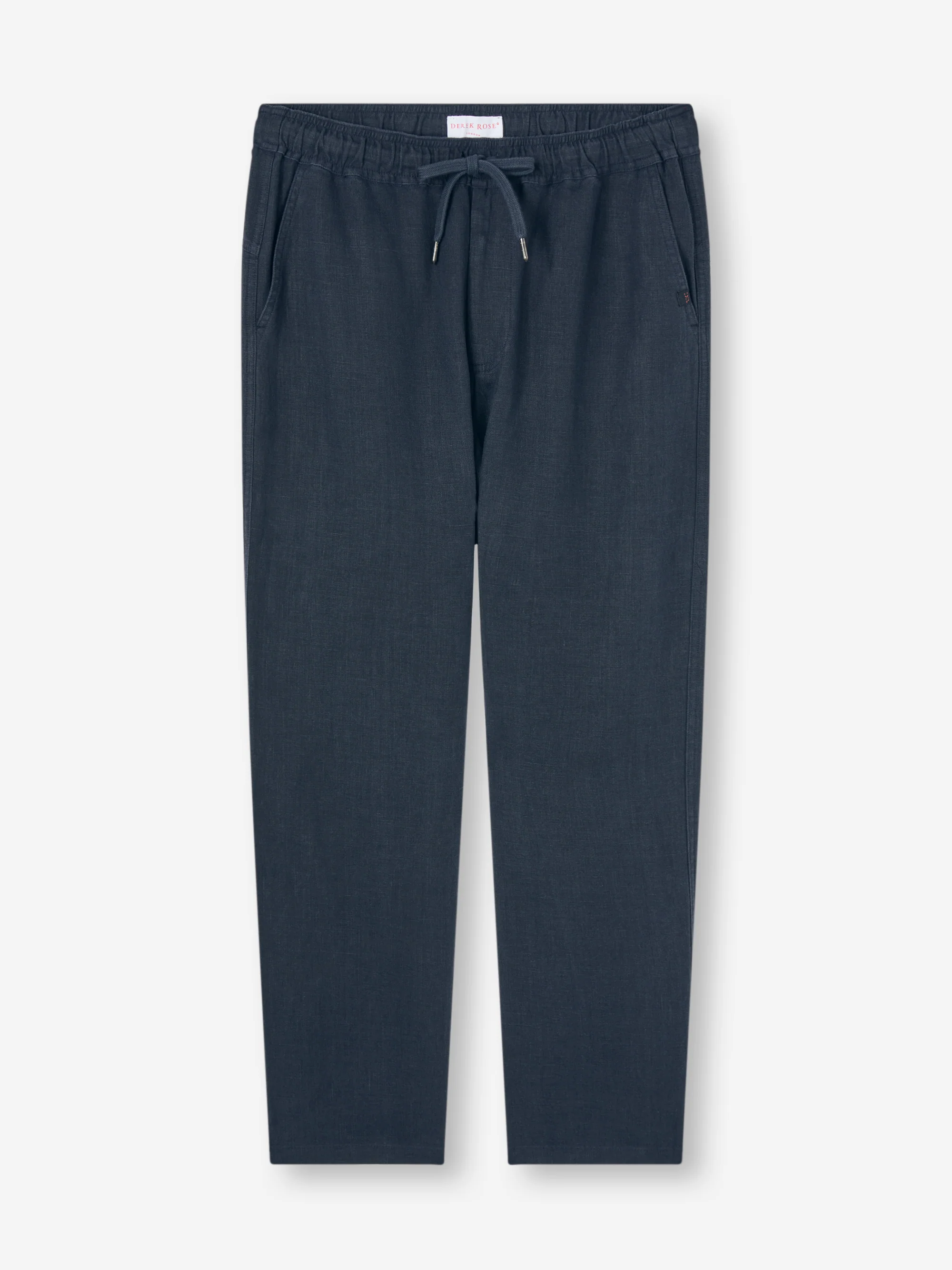 Men's Trousers Vienna Linen Navy - Image 5
