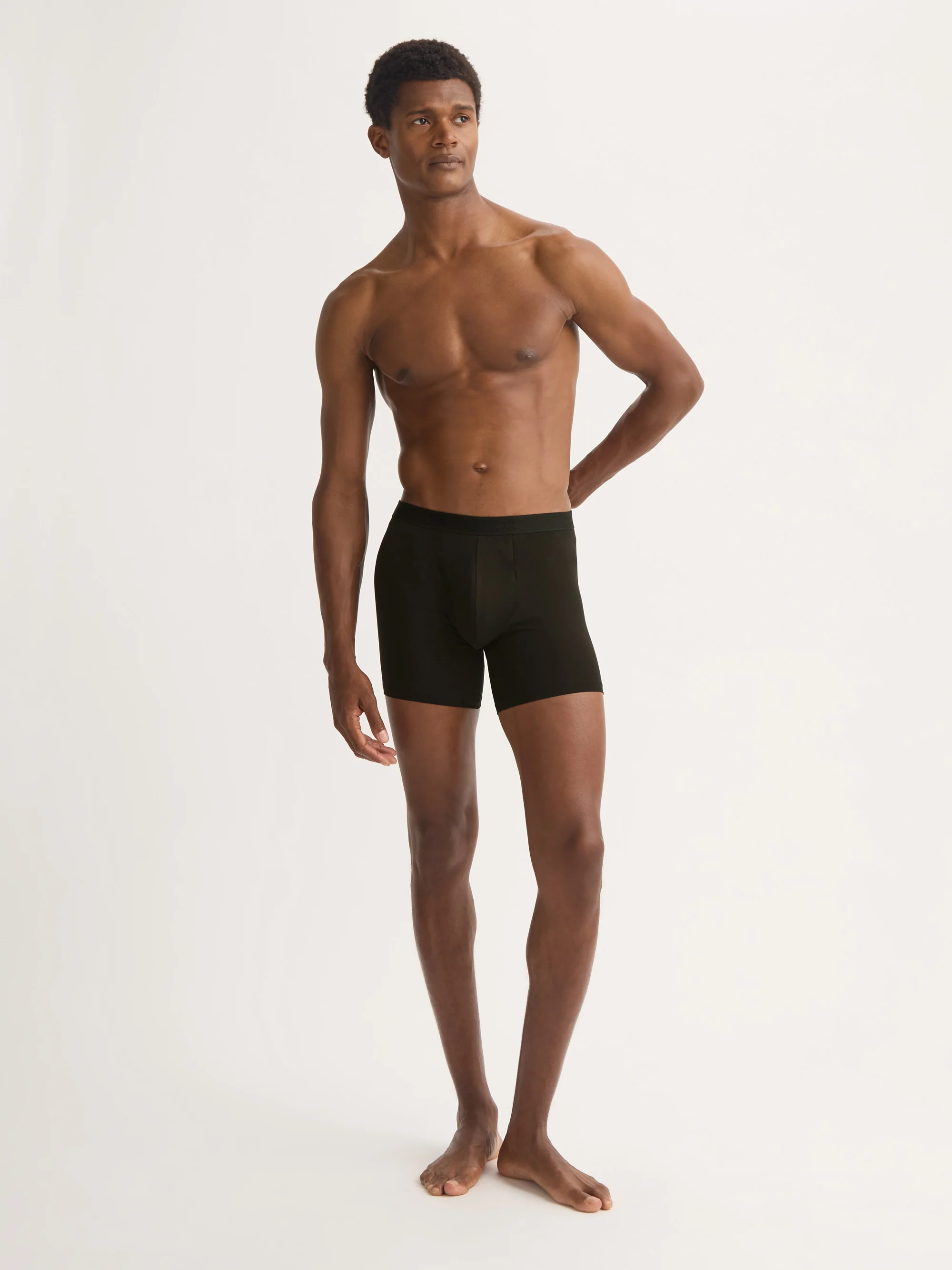 Men's Trunks Jack Pima Cotton Stretch Black - Image 3