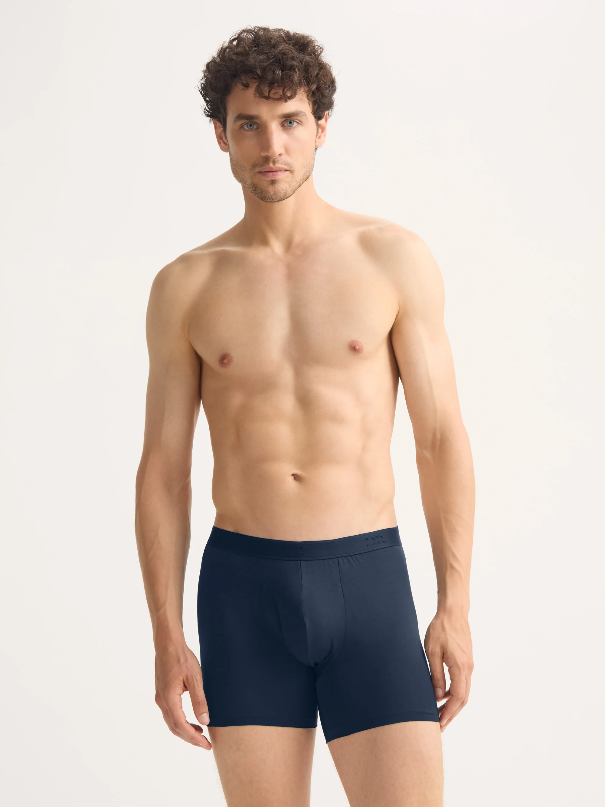 Men's Trunks Jack Pima Cotton Stretch Navy - Image 3