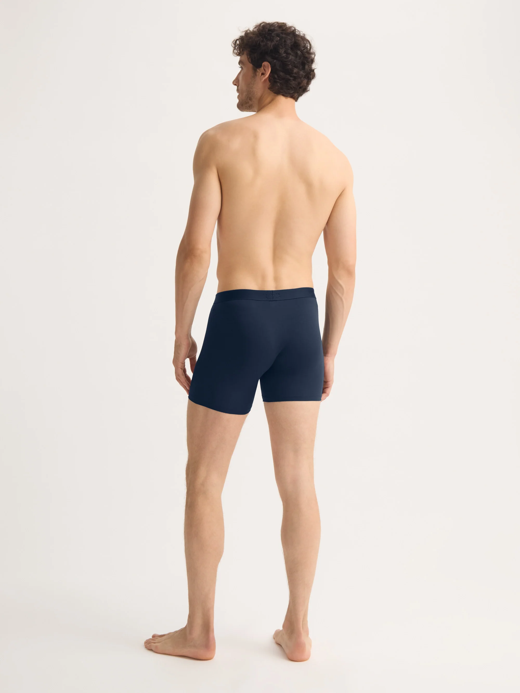 Men's Trunks Jack Pima Cotton Stretch Navy - Image 4