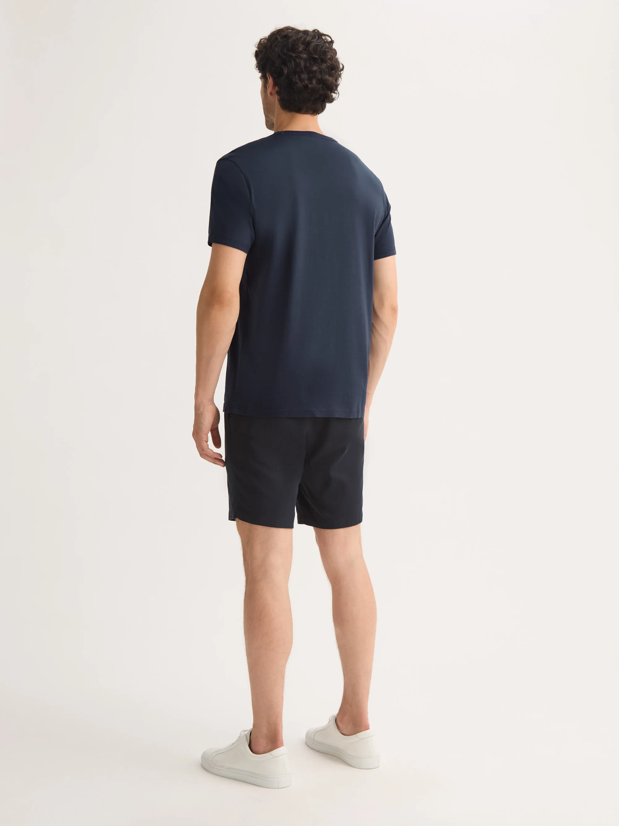 Men's T-Shirt Barny Pima Cotton Navy - Image 3