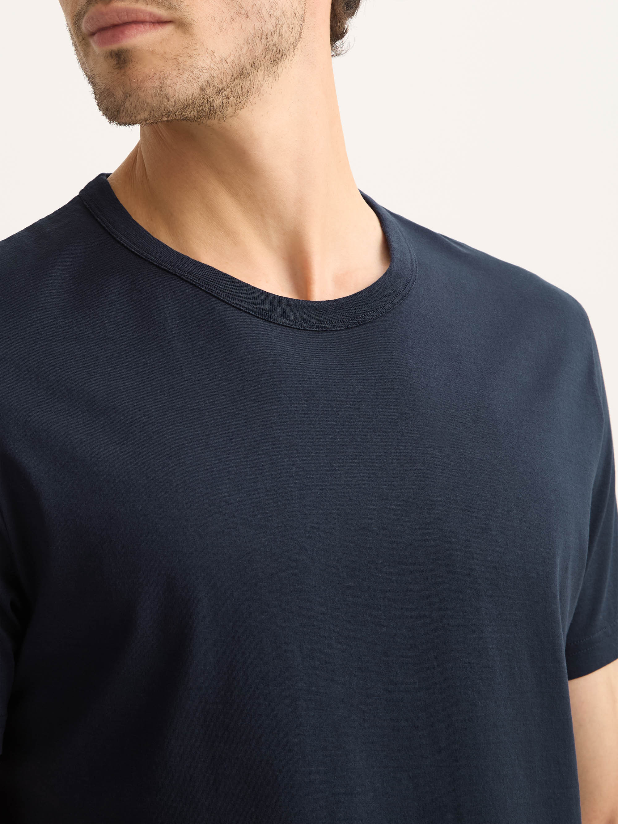 Men's T-Shirt Barny Pima Cotton Navy - Image 4