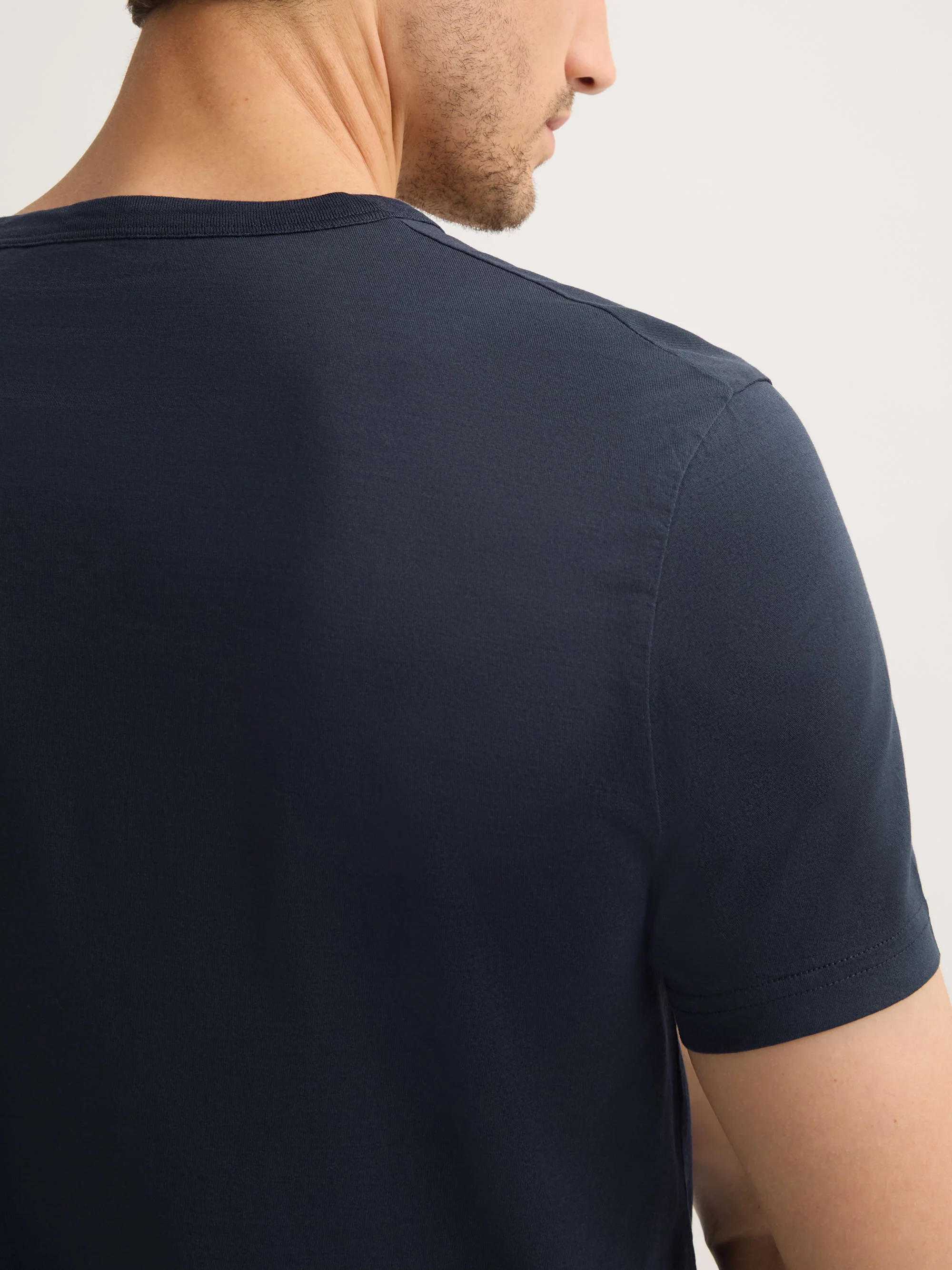 Men's T-Shirt Barny Pima Cotton Navy - Image 5