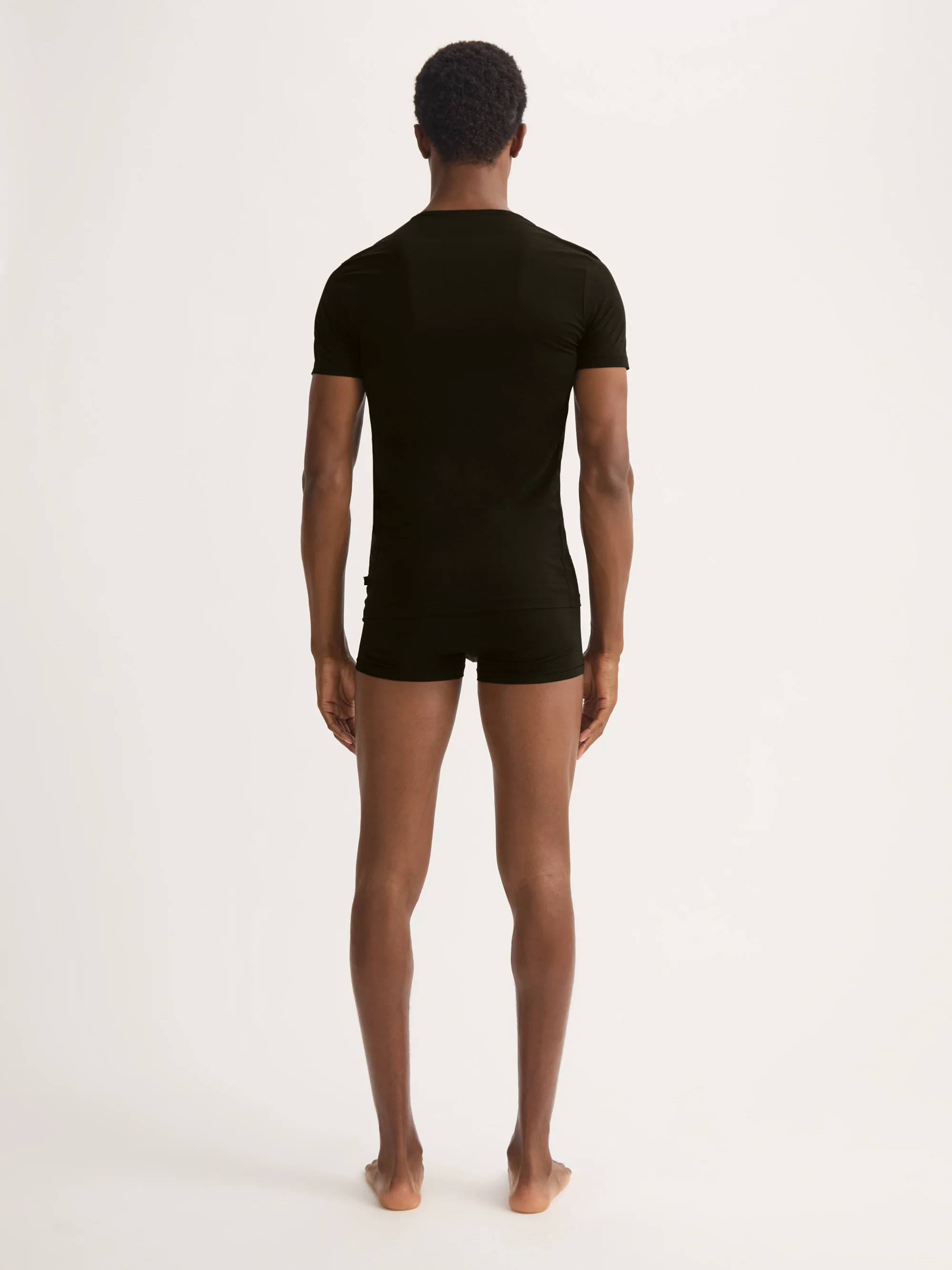 Men's Underwear T-Shirt Jack Pima Cotton Stretch Black - Image 4