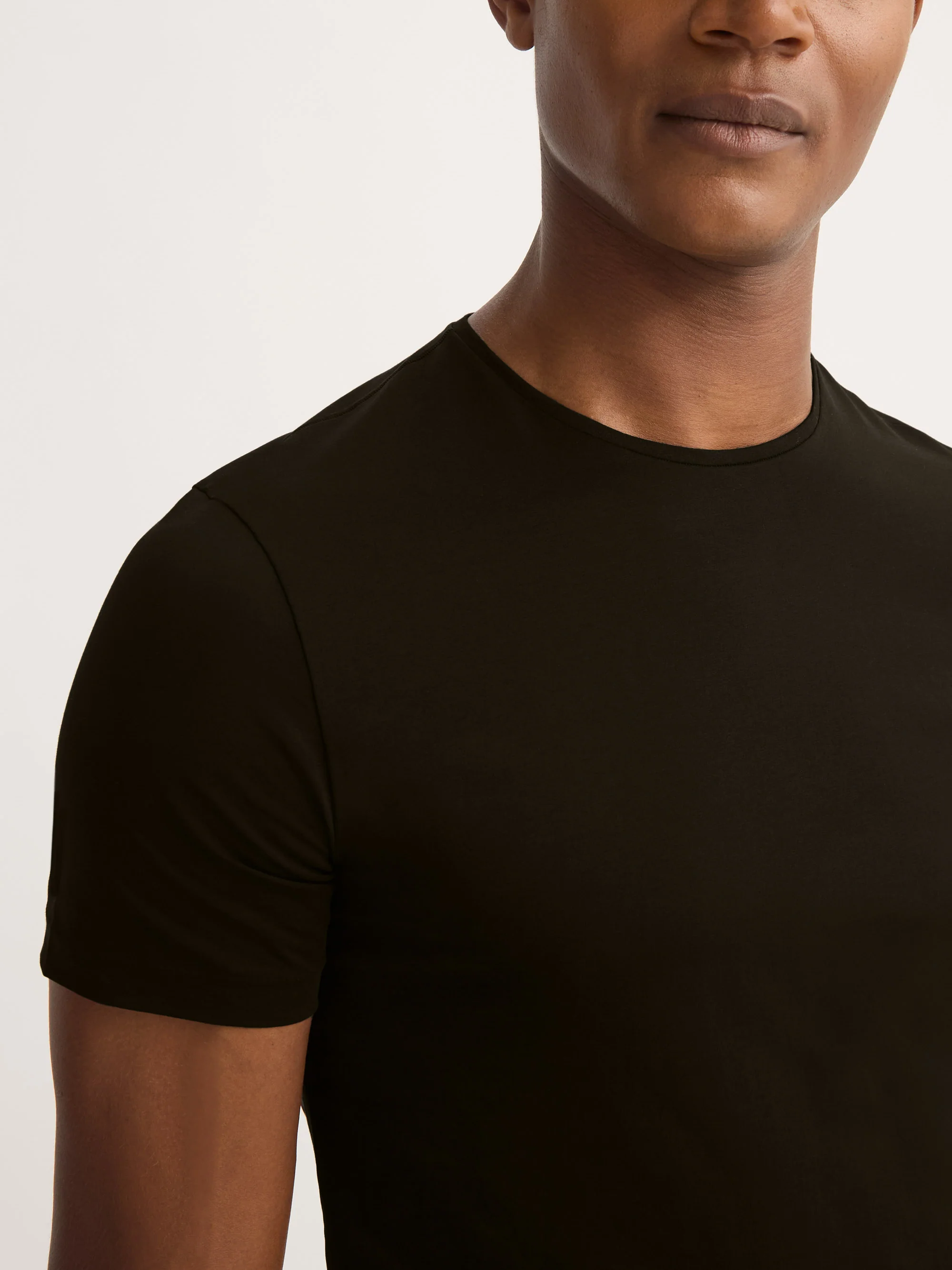 Men's Underwear T-Shirt Jack Pima Cotton Stretch Black - Image 5