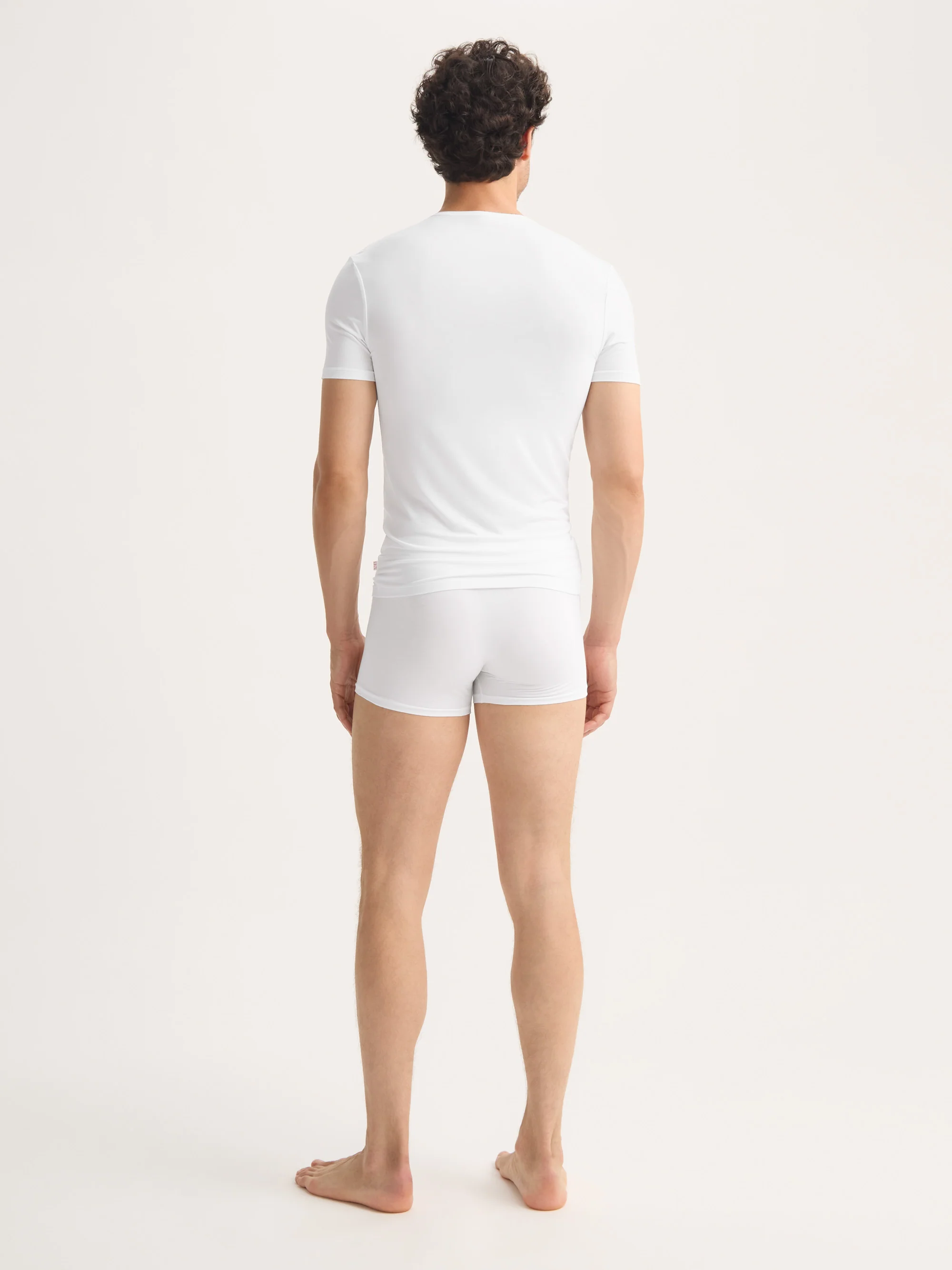 Men's Underwear V-Neck T-Shirt Alex Micro Modal Stretch White - Image 5