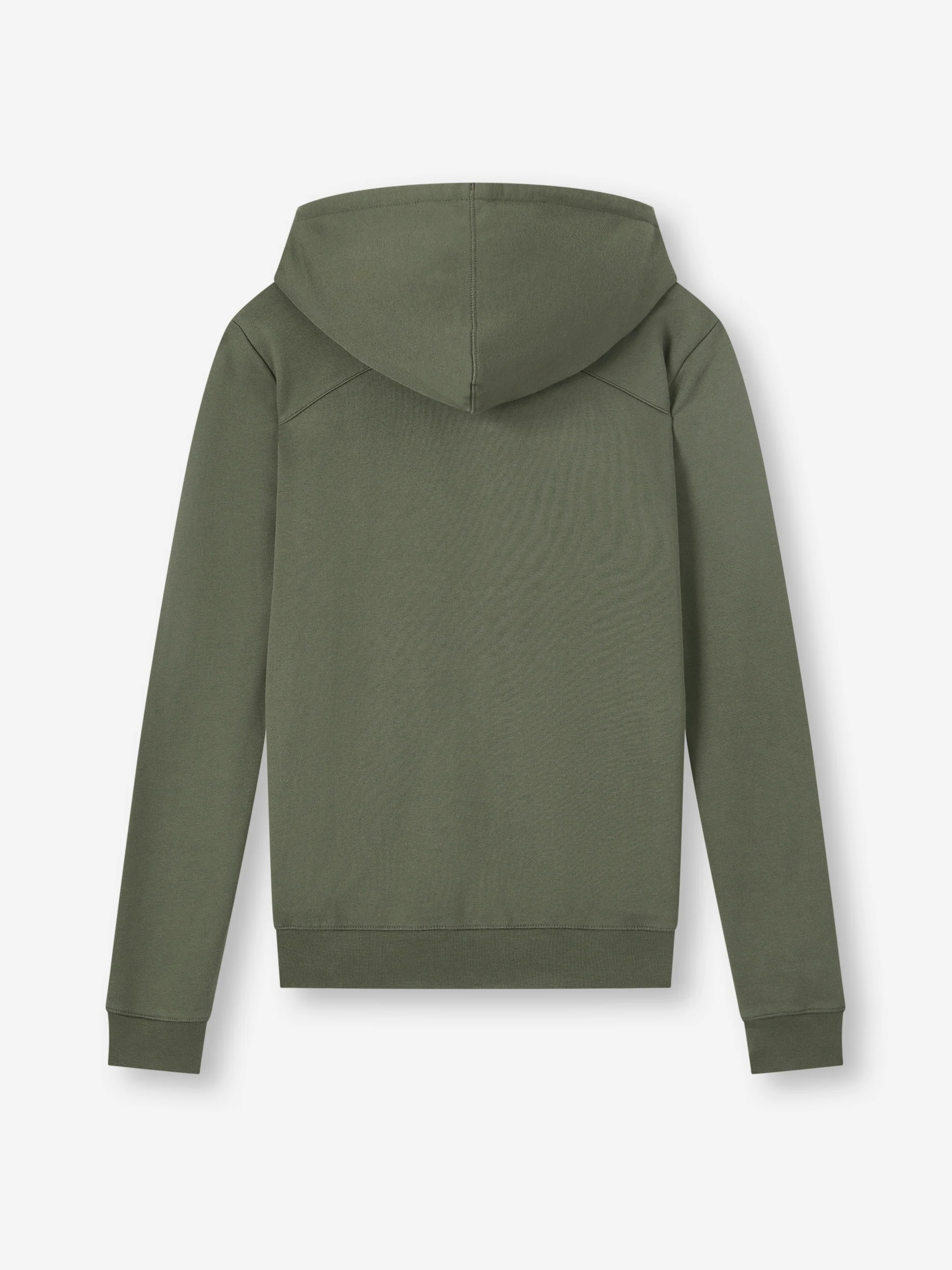 Men's Zip Up Hoodie Quinn Cotton Modal Khaki - Image 6