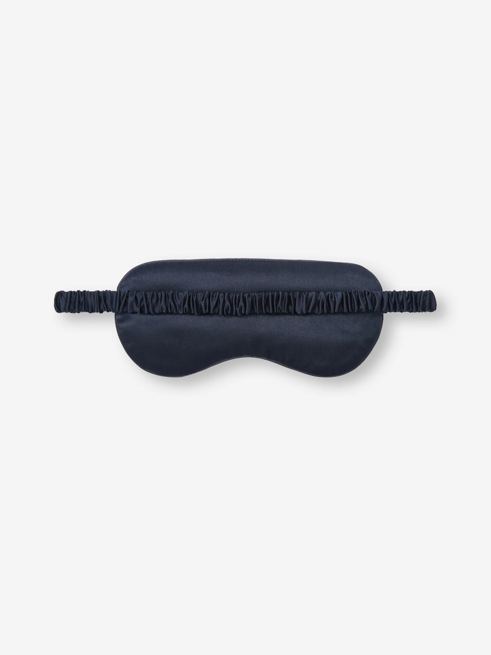 Silk Eye Mask Navy Blue Rose Print - Image 2
