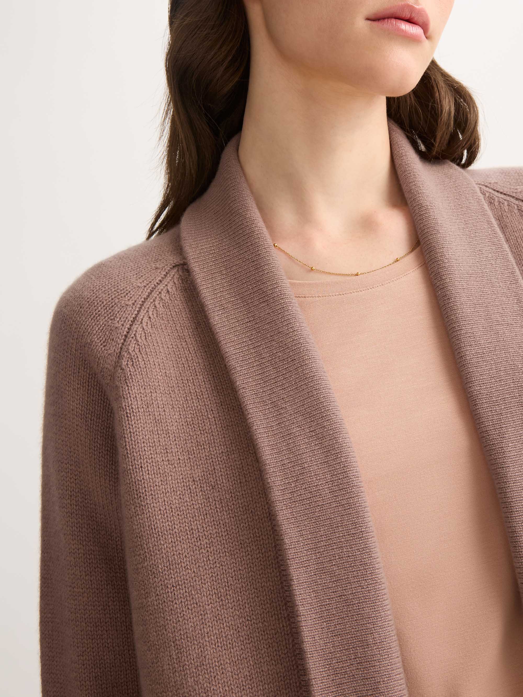 Women's Cardigan Nina Cashmere Rosewood - Image 4