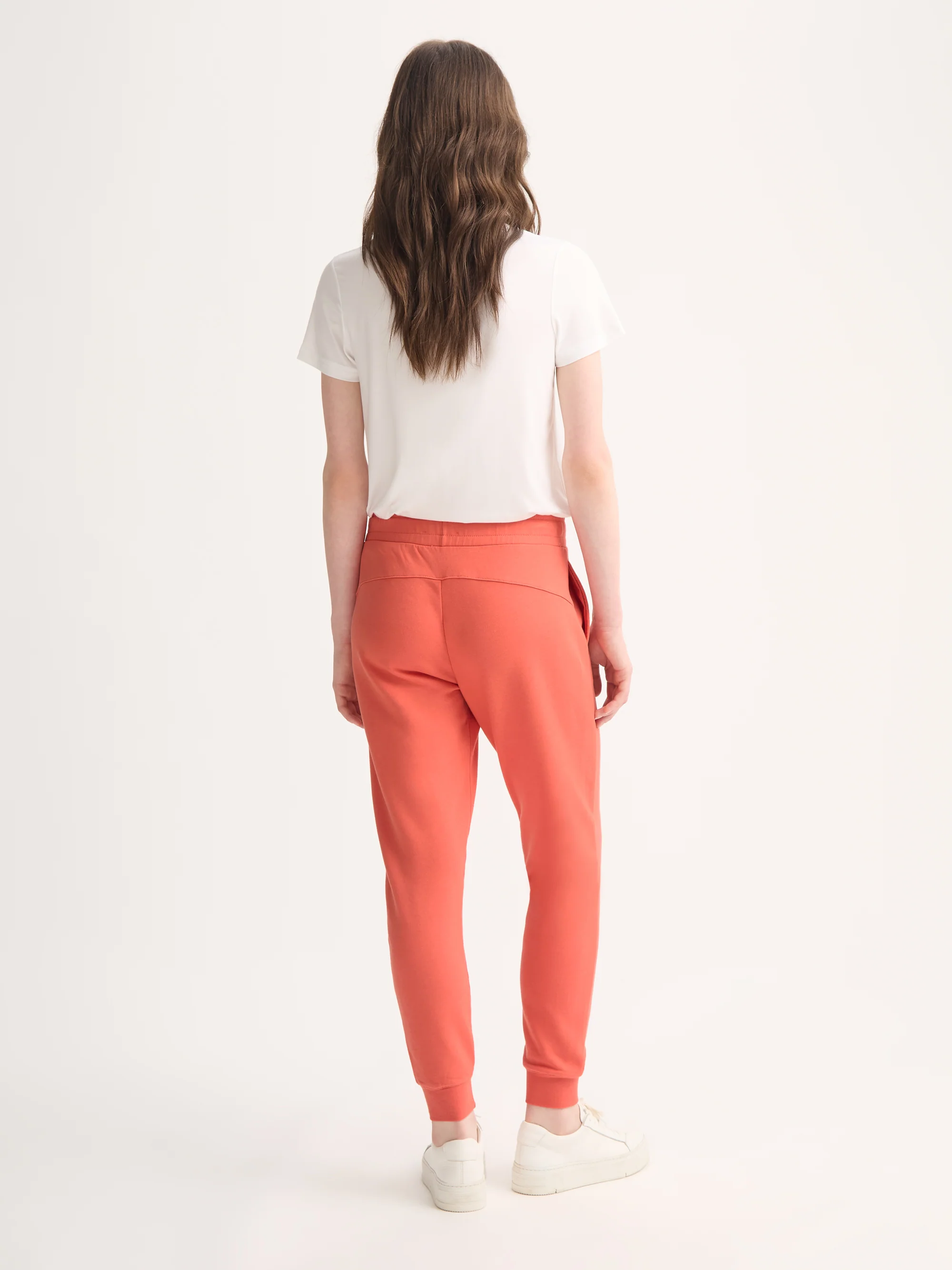 Women's Sweatpants Quinn Cotton Modal Coral Orange - Image 3