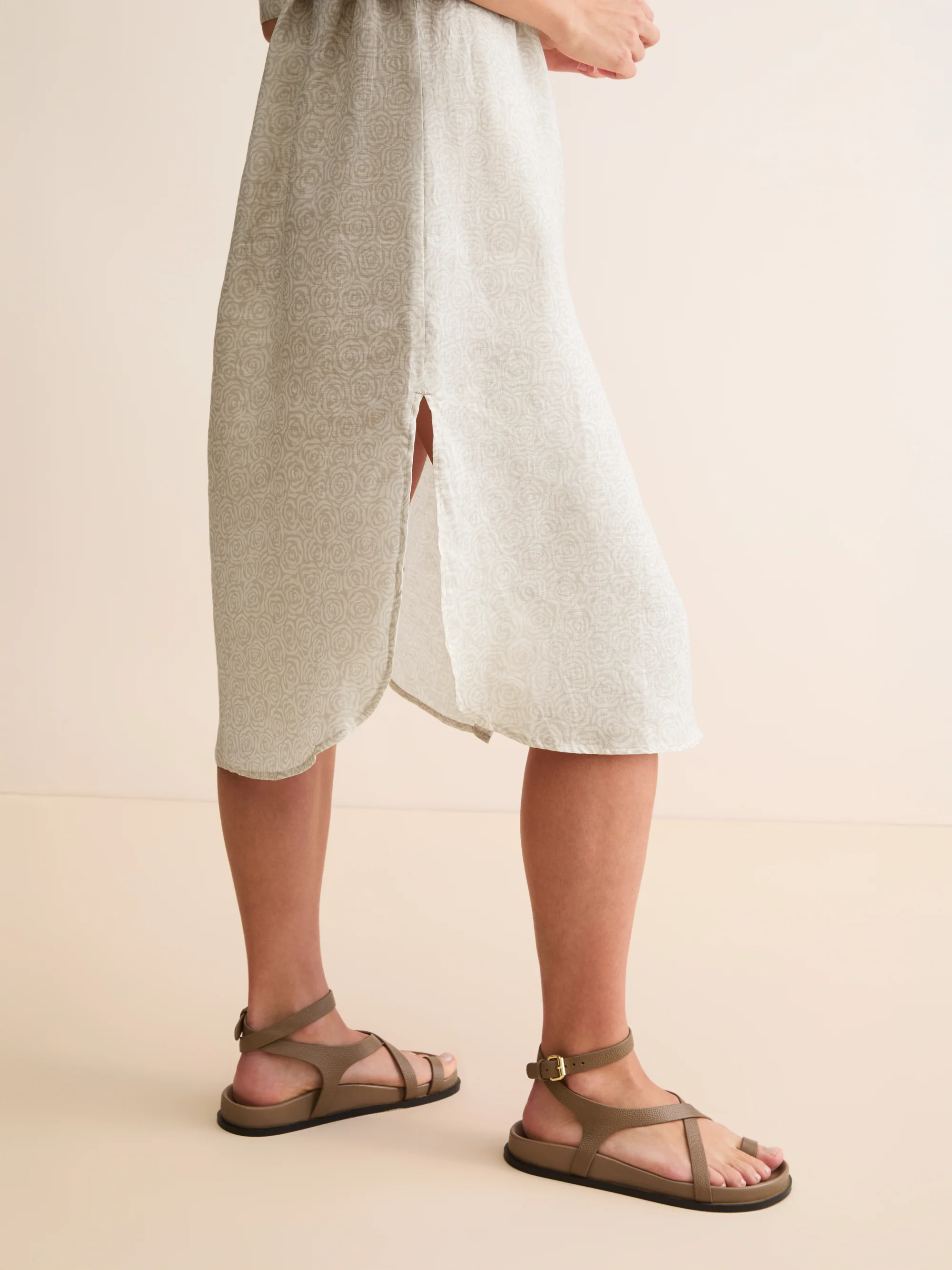 Women's Dress Milan Linen Rose Sand - Image 3