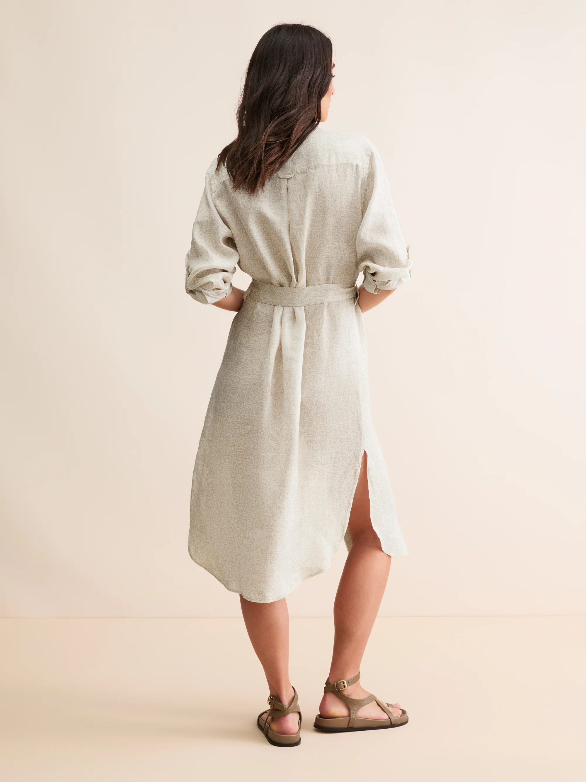 Women's Dress Milan Linen Rose Sand - Image 4
