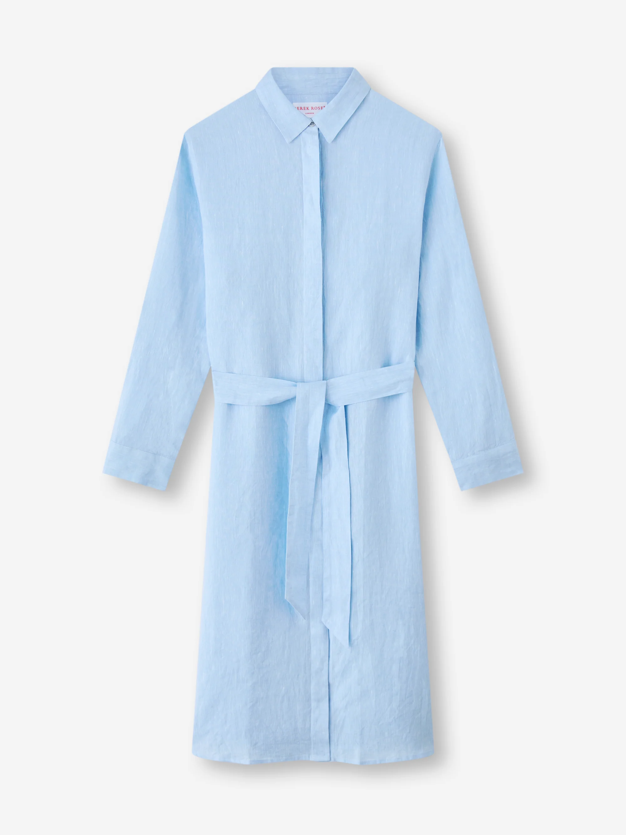 Women's Dress Sicily Linen Light Blue - Image 6