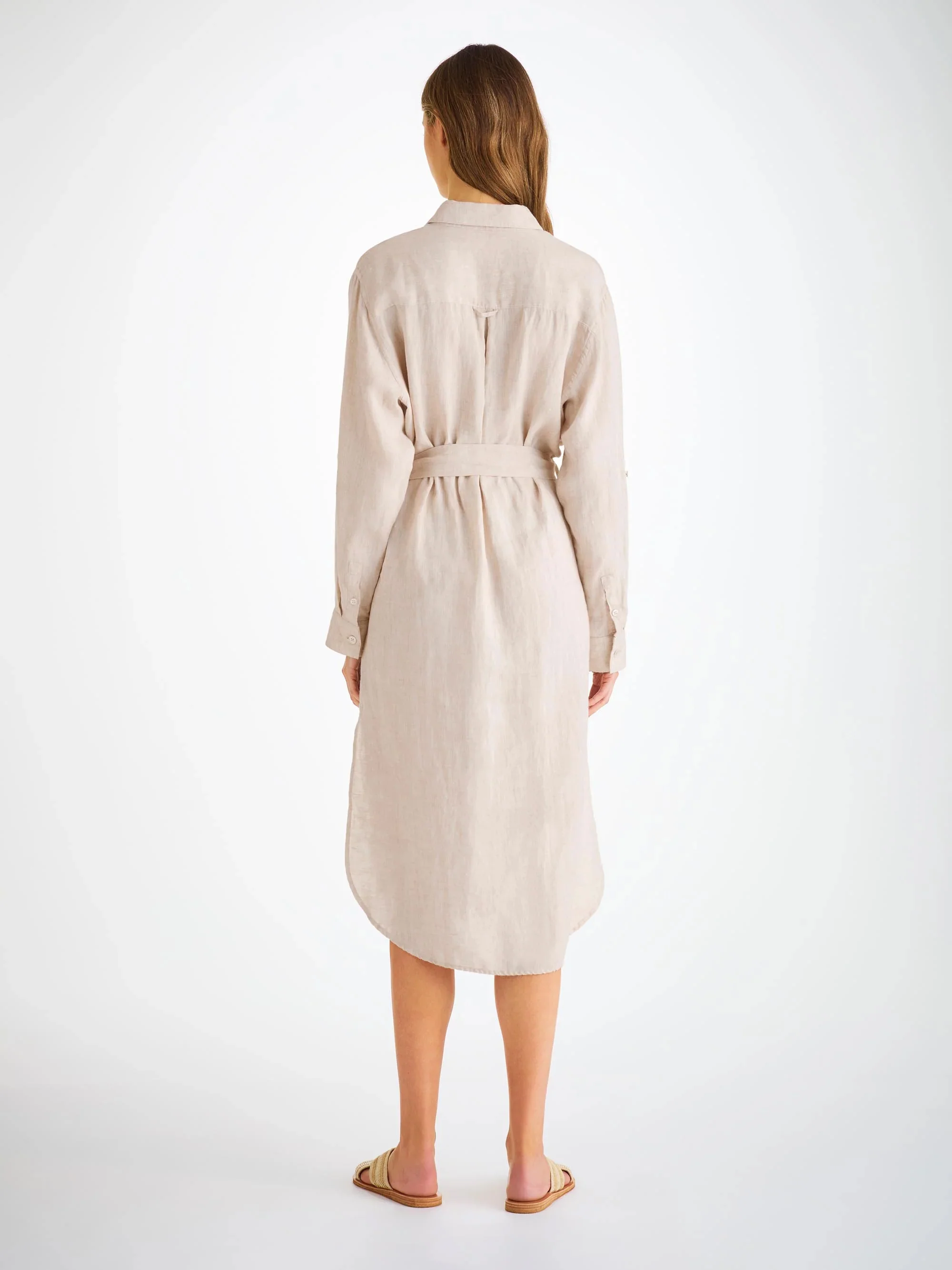Women's Dress Sicily Linen Sand - Image 3