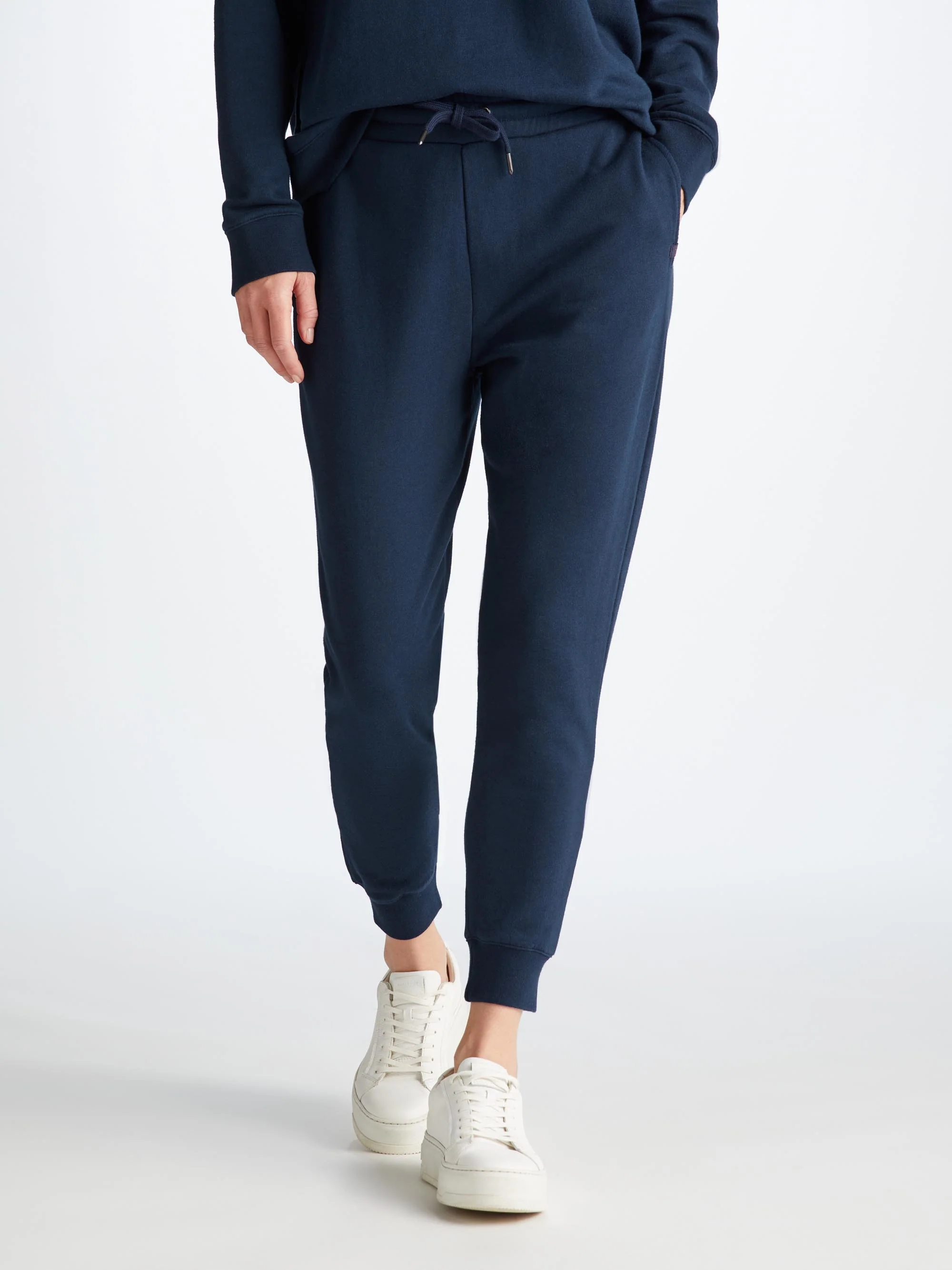 Women's Hoodie and Sweatpants Quinn Cotton Modal Navy - Image 3
