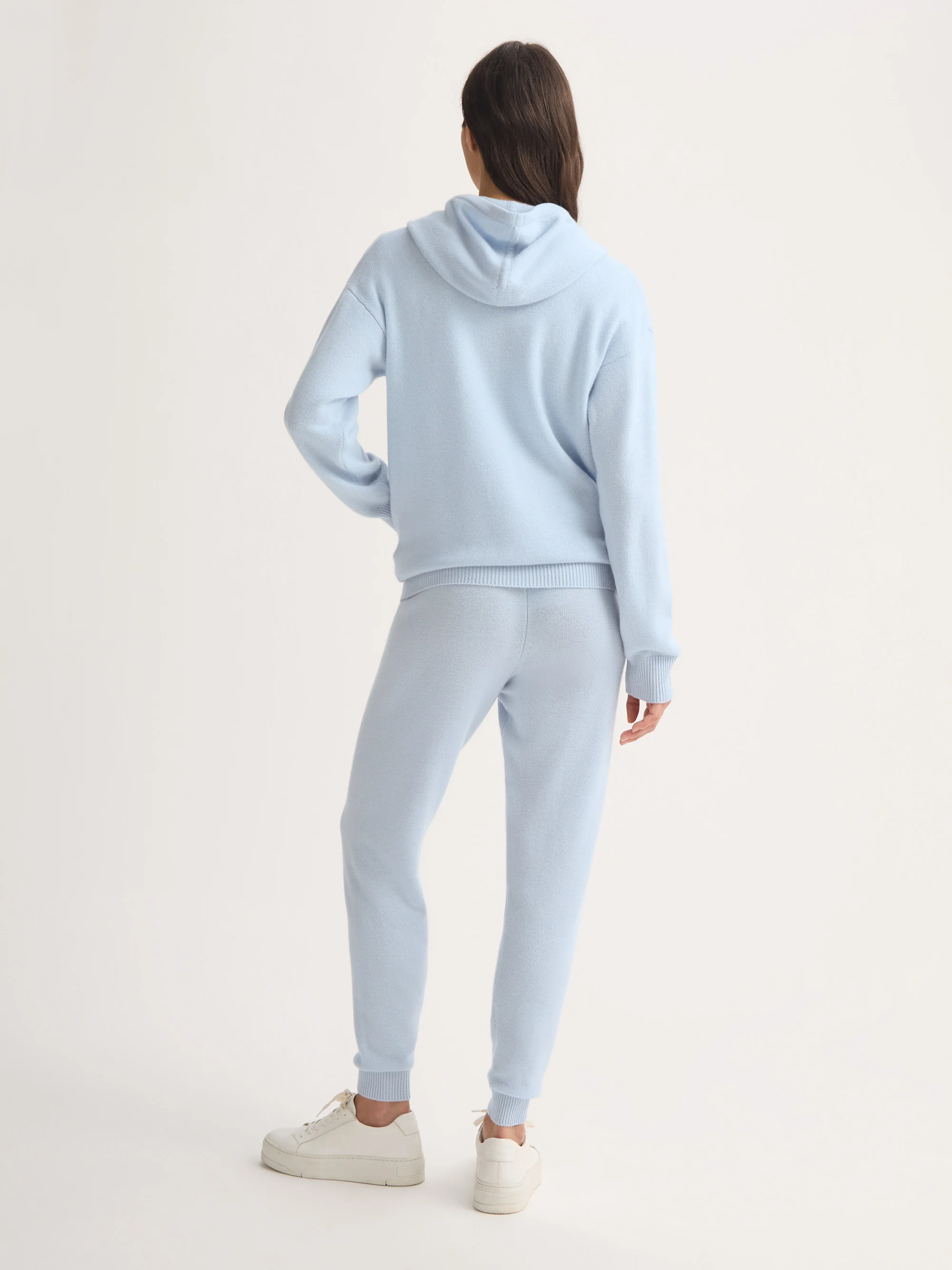 Women's Zip Up Hoodie Daphne Cashmere Glacier Blue - Image 3