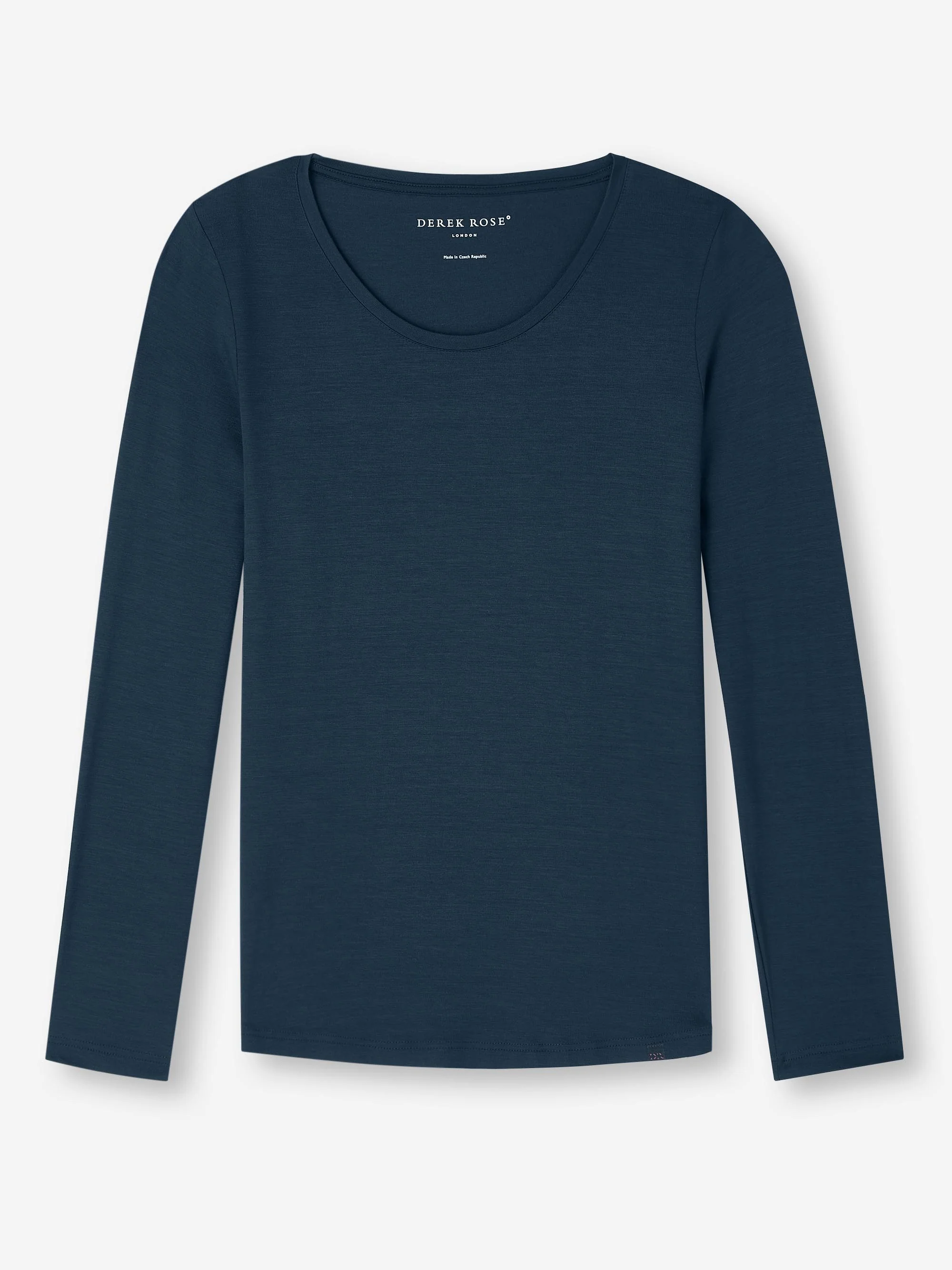 Women's Long Sleeve T-Shirt Lara Micro Modal Stretch Navy - Image 7