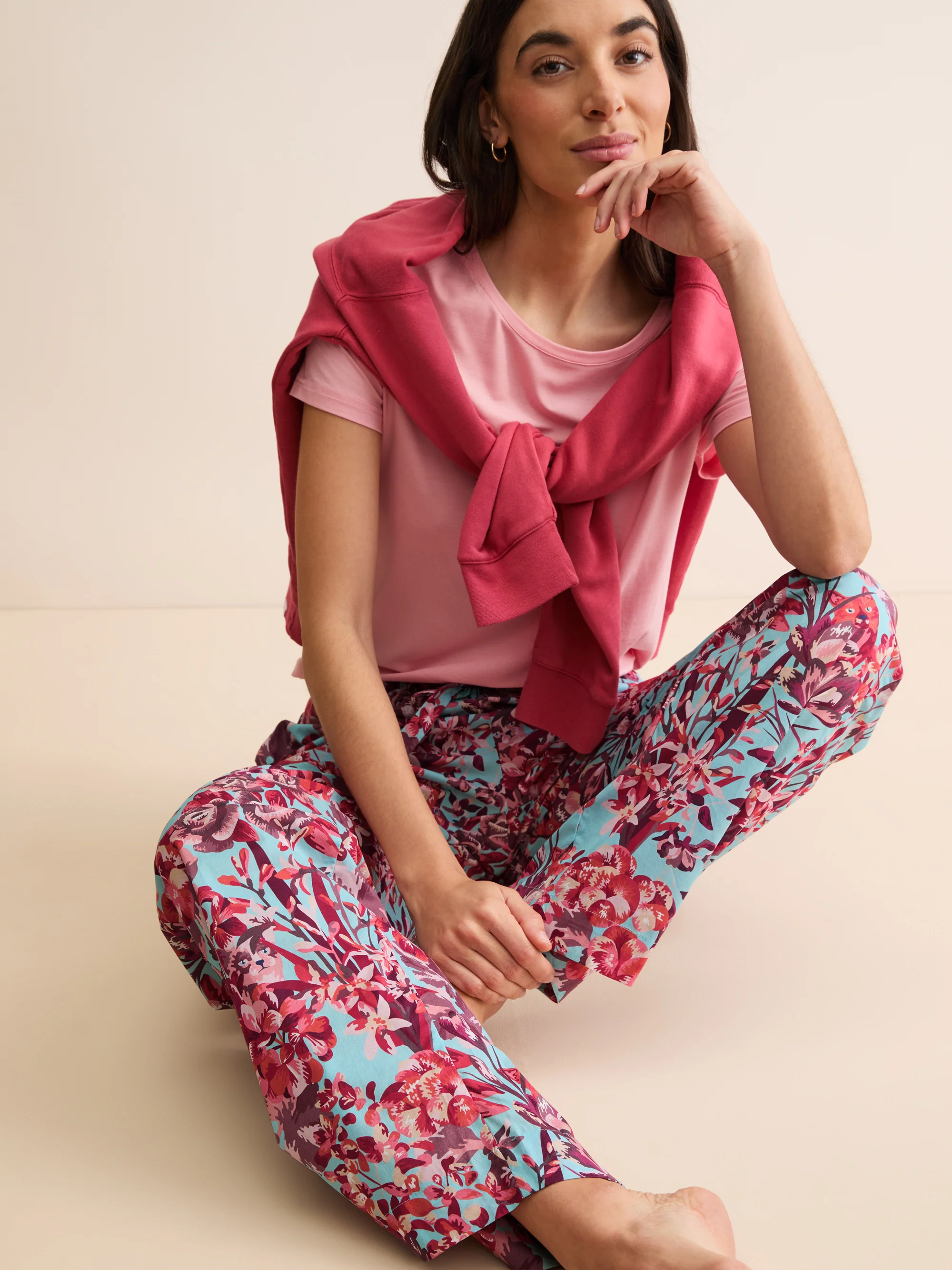 Women's Lounge Trousers London Garden Multi