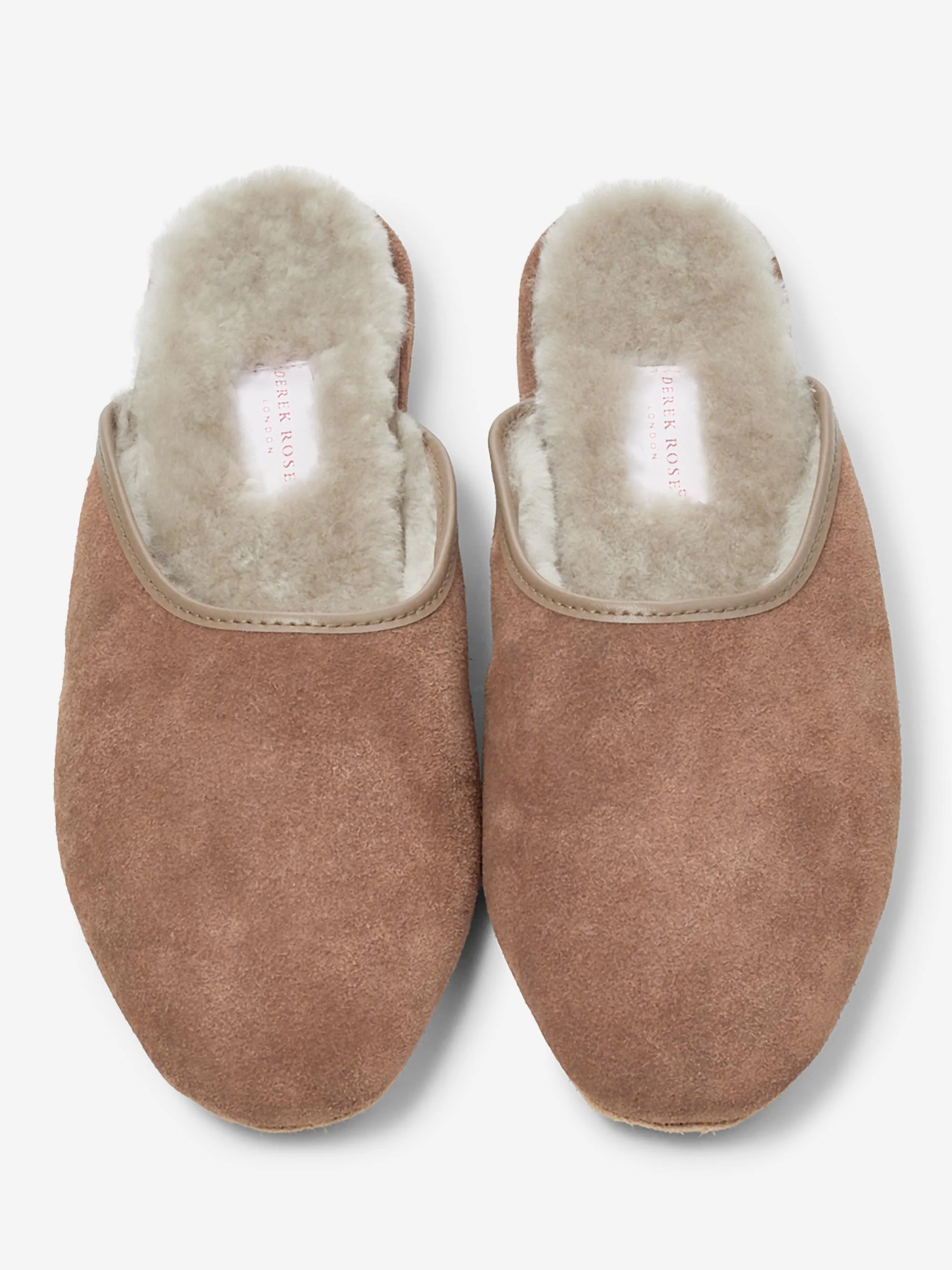 Women's Mule Slippers Imogen Suede Sheepskin Camel - Image 6