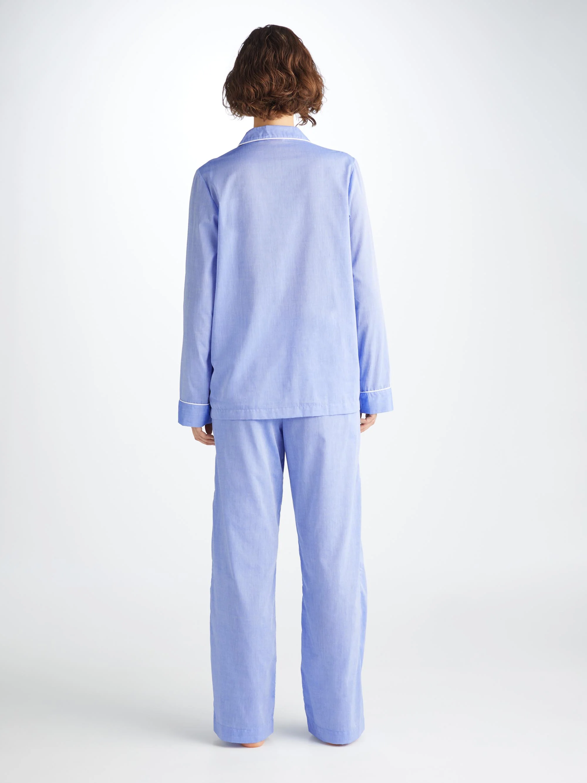 Women's Pyjamas Amalfi Cotton Batiste Blue - Image 3
