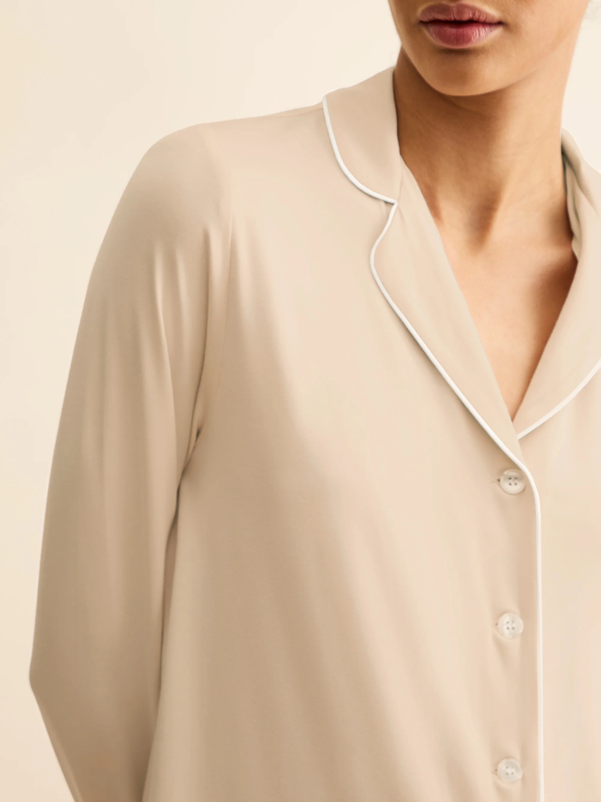 Women's Pyjamas Lara Micro Modal Stretch Champagne - Image 3