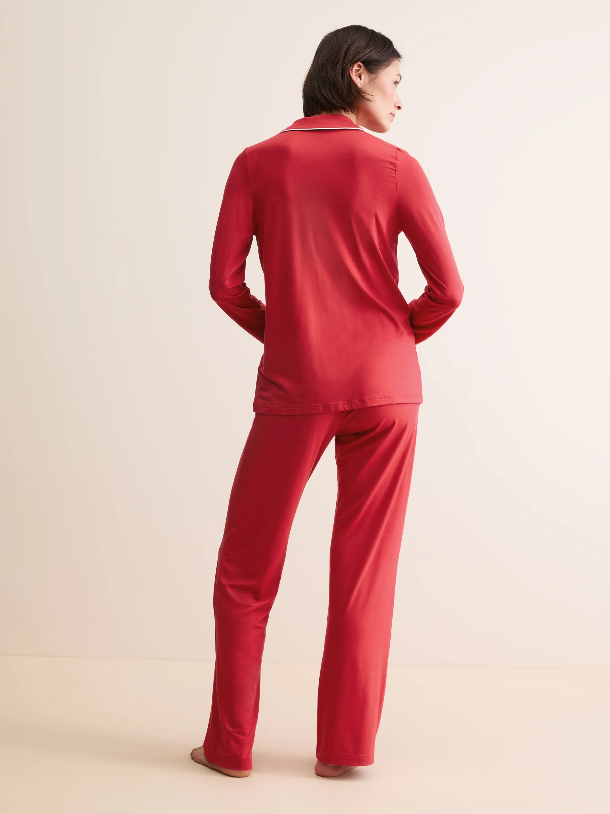 Women's Pyjamas Lara Micro Modal Stretch Cherry Red - Image 3