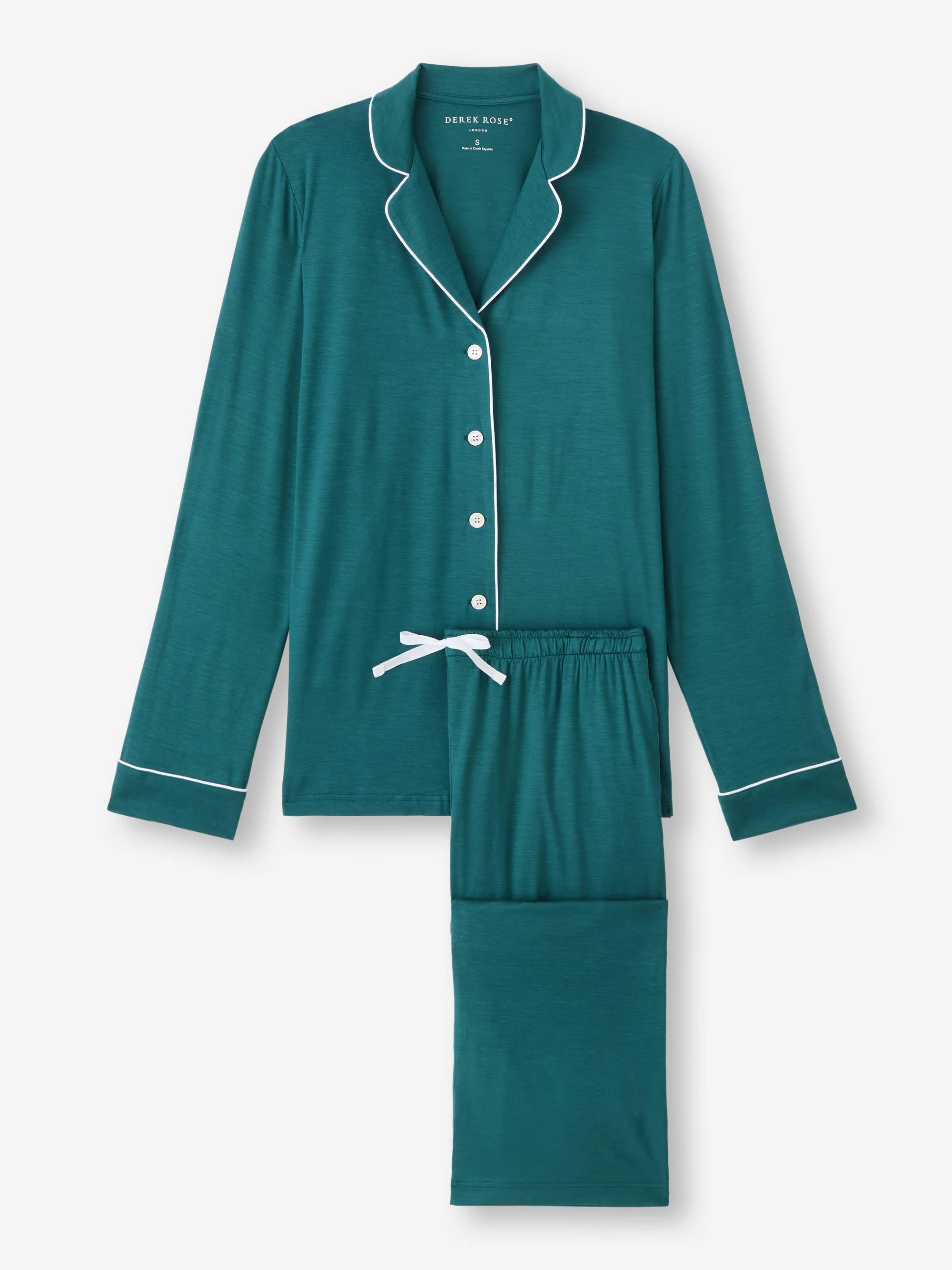 Women's Pyjamas Lara Micro Modal Stretch Jungle Green - Image 2