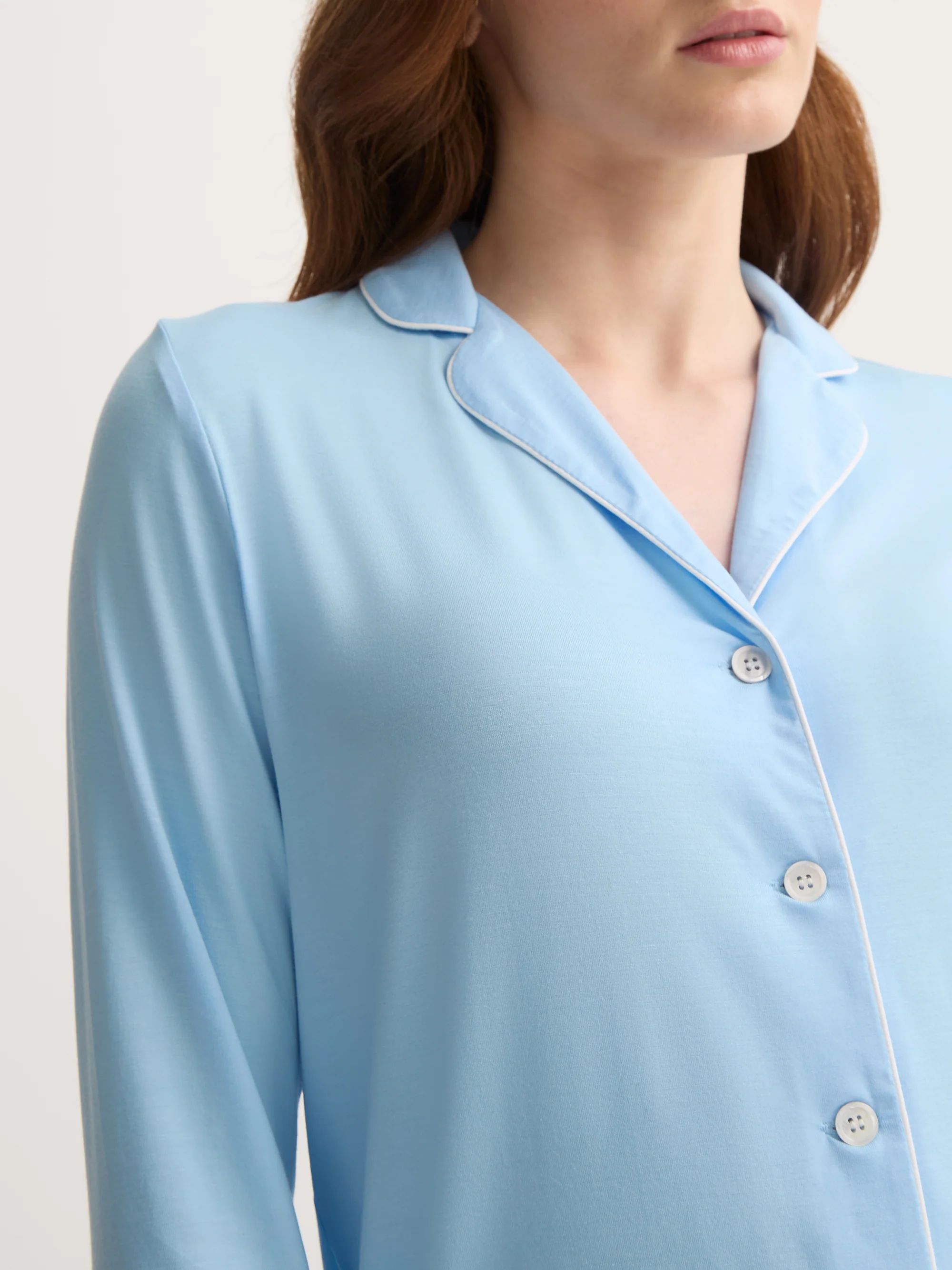 Women's Pyjamas Lara Micro Modal Stretch Sky Blue - Image 4