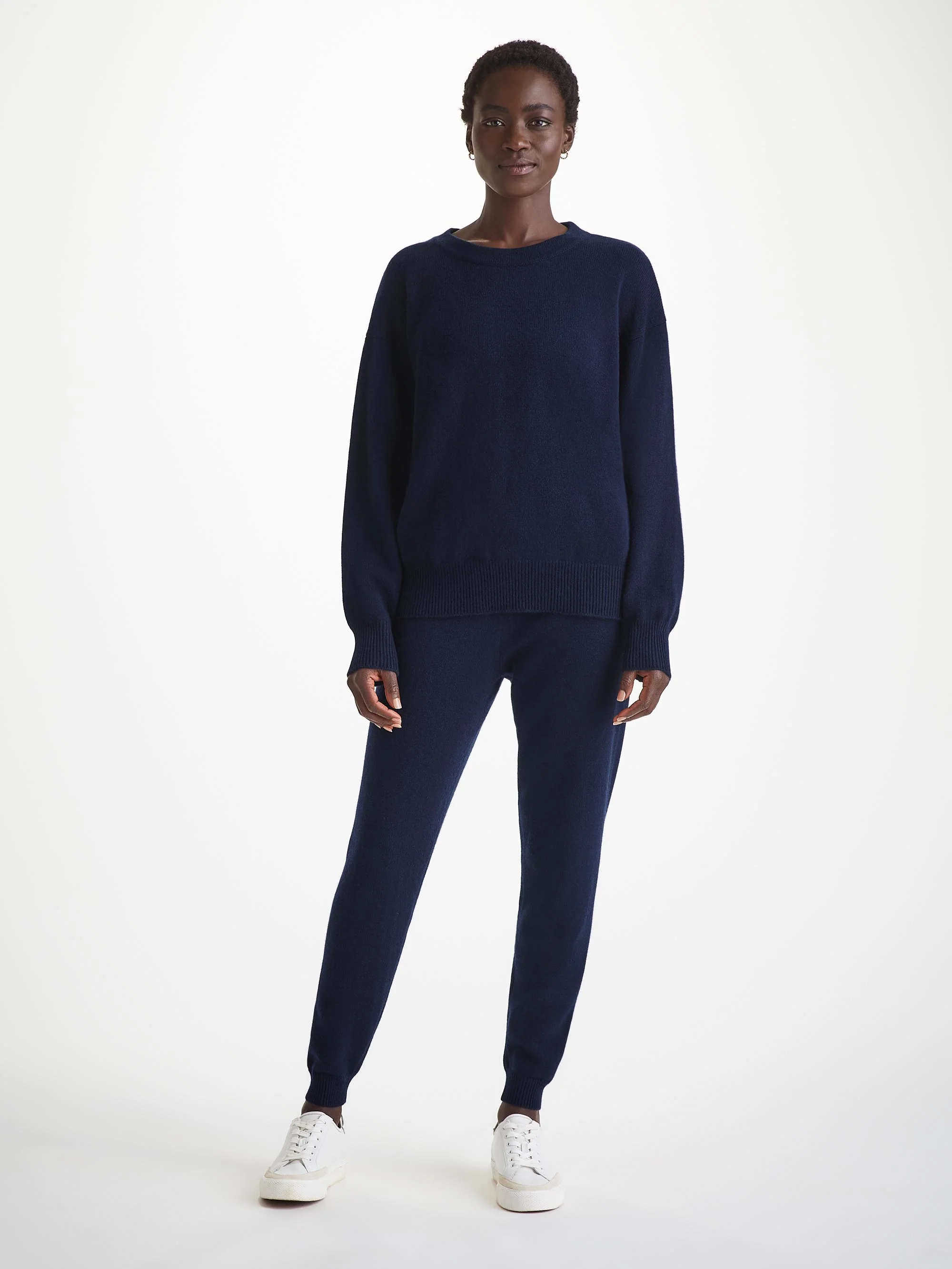 Women's Relaxed Sweater Daphne Cashmere Navy - Image 2