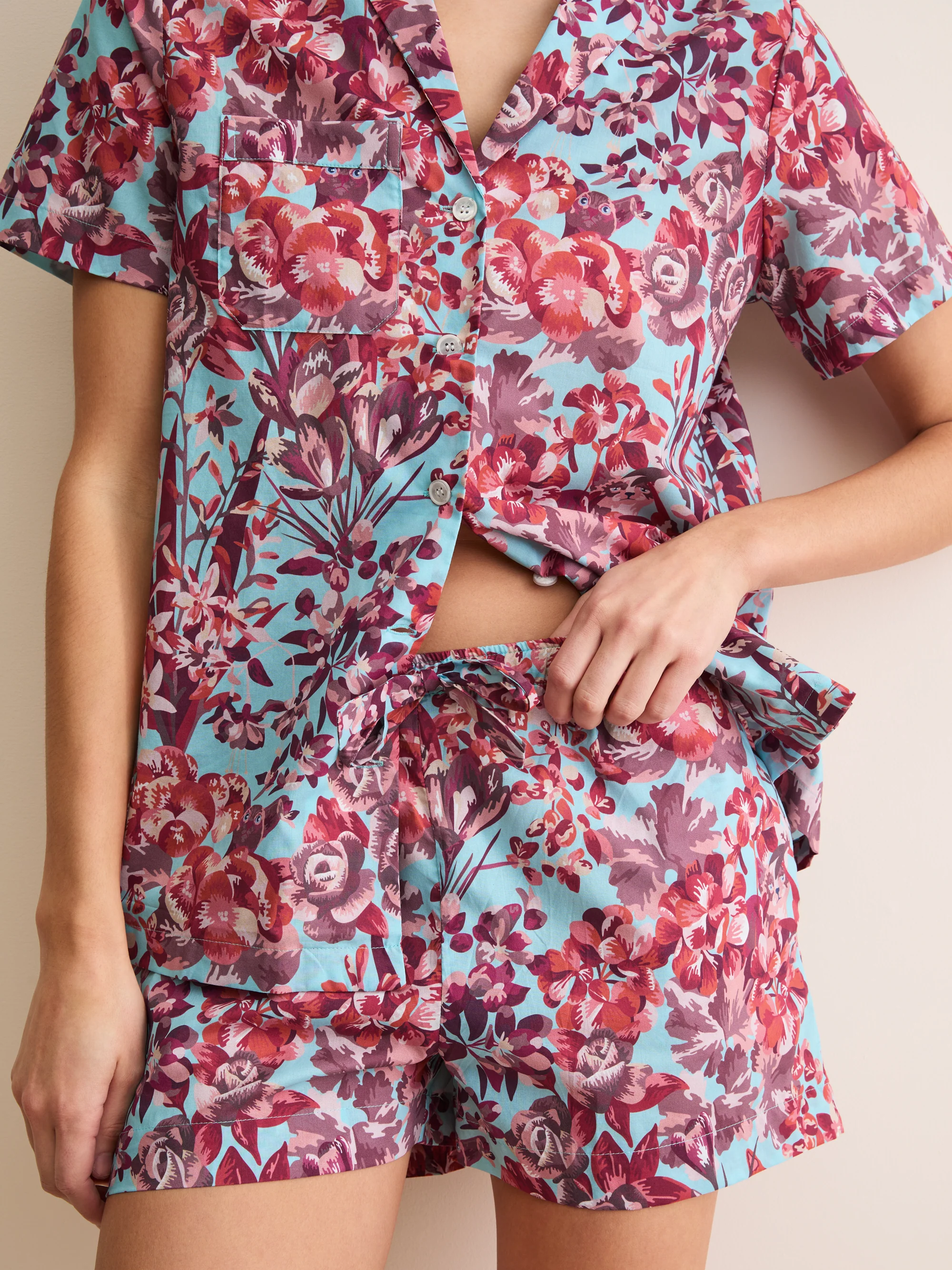 Women's Short Pyjamas London Garden Multi - Image 4