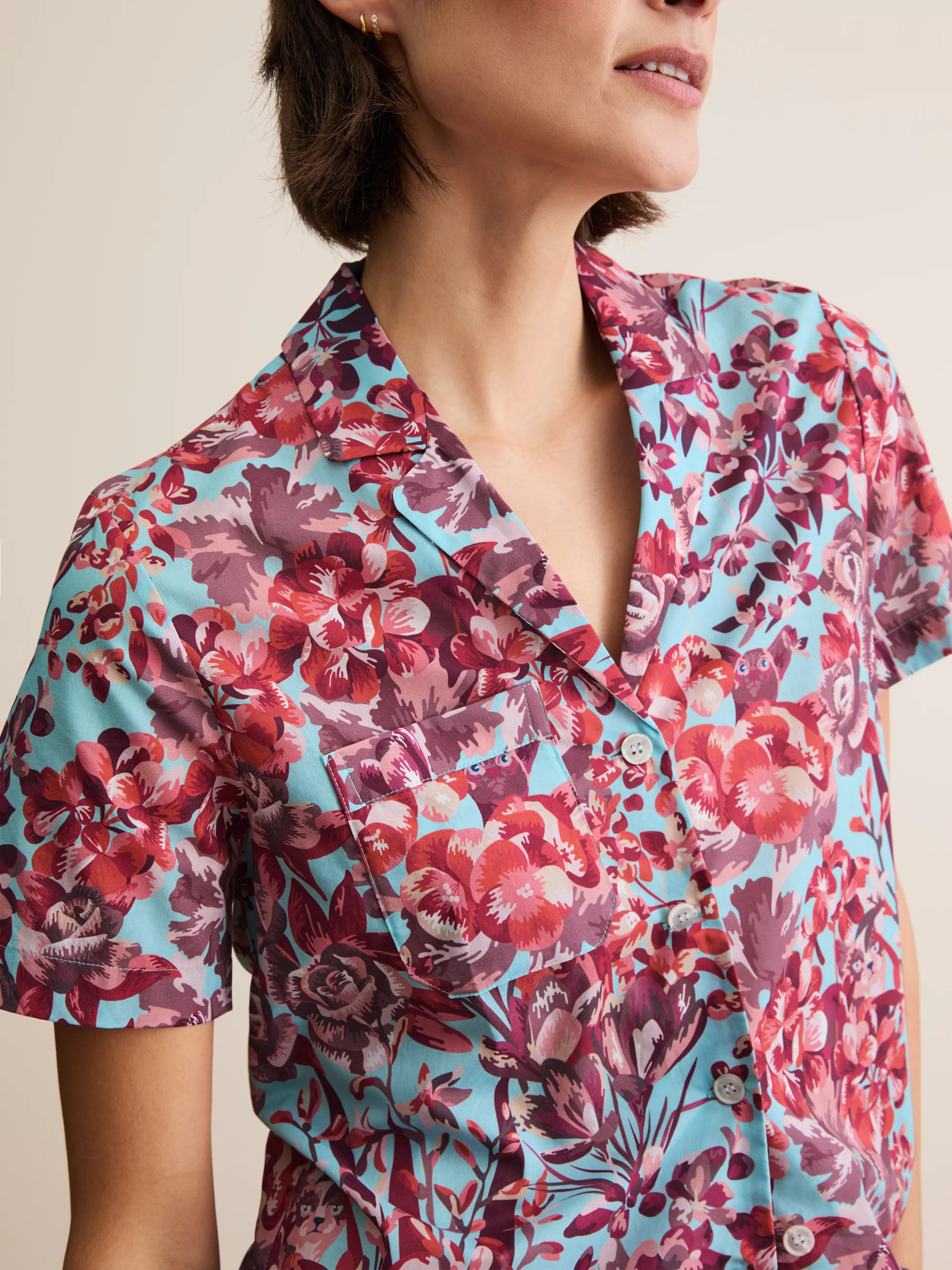 Women's Short Pyjamas London Garden Multi - Image 8