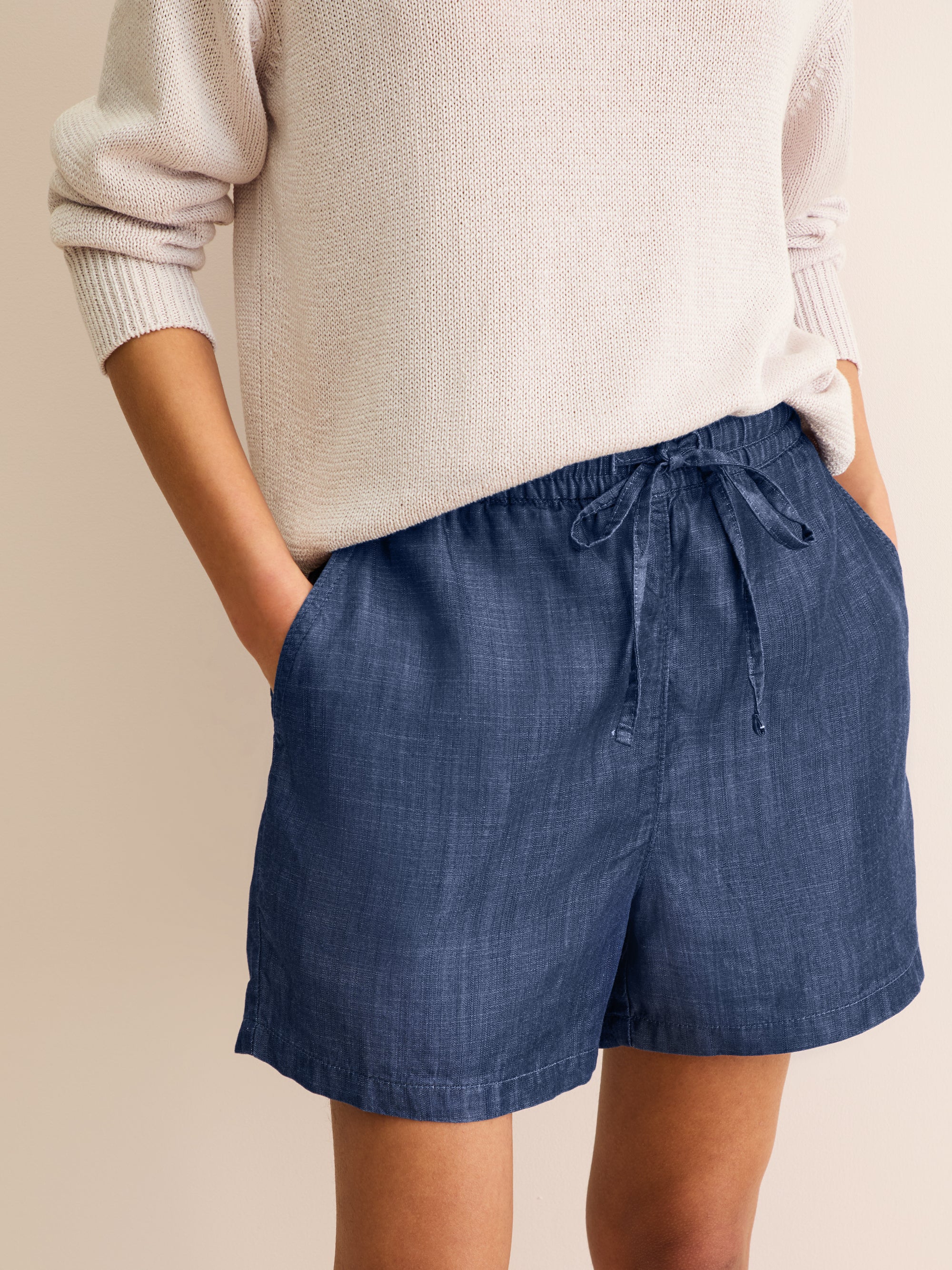 Women's Shorts Erin Chambray Denim Blue - Image 8
