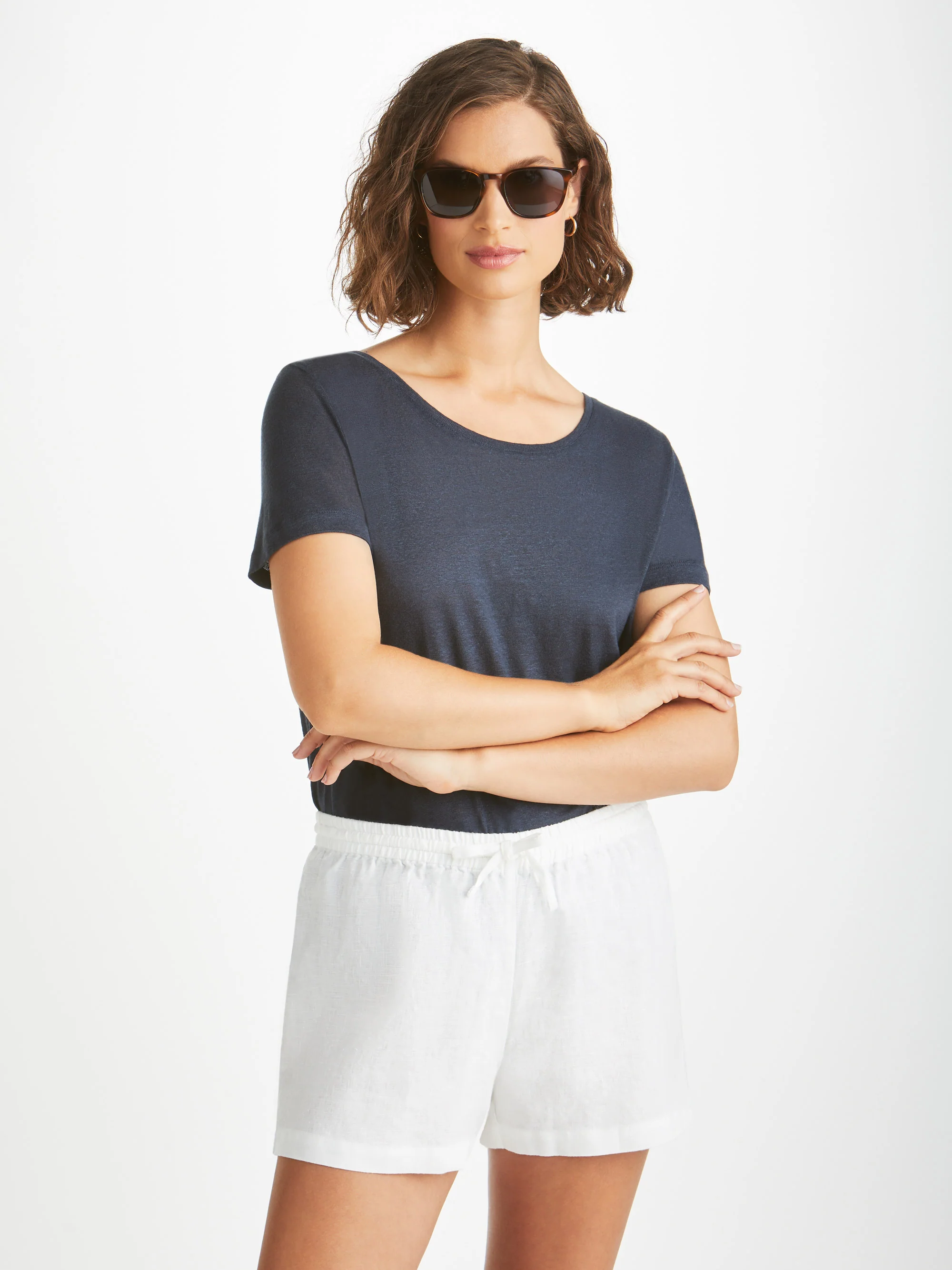 Women's Shorts Vienna Linen White - Image 7