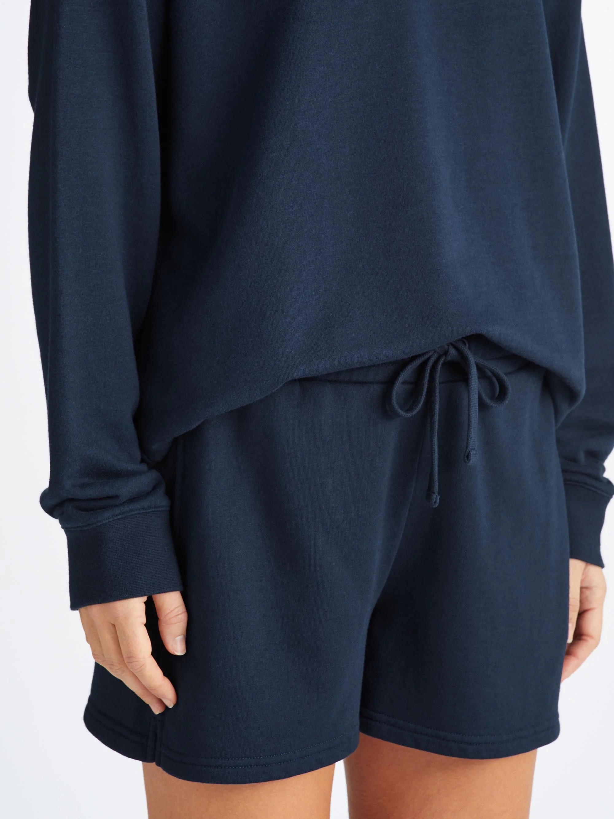 Women's Sweat Shorts Quinn Cotton Modal Navy - Image 6