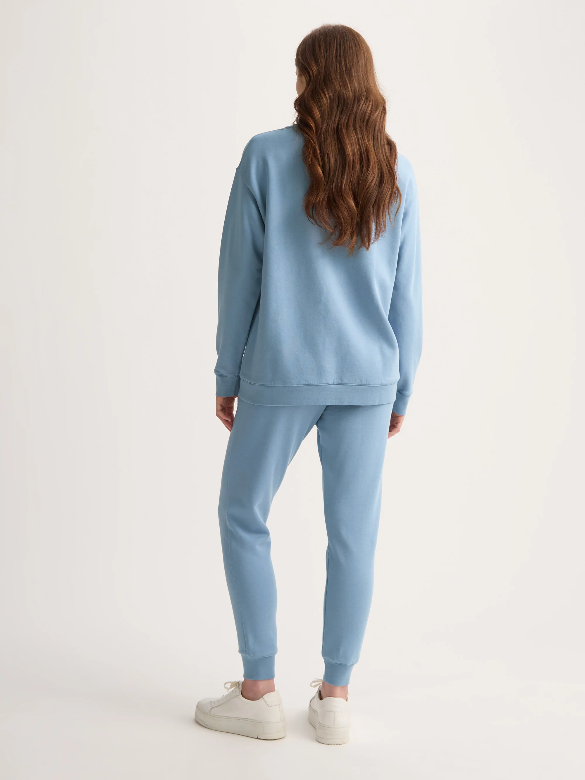 Women's Sweatshirt Quinn Cotton Modal Soft Denim Blue - Image 3