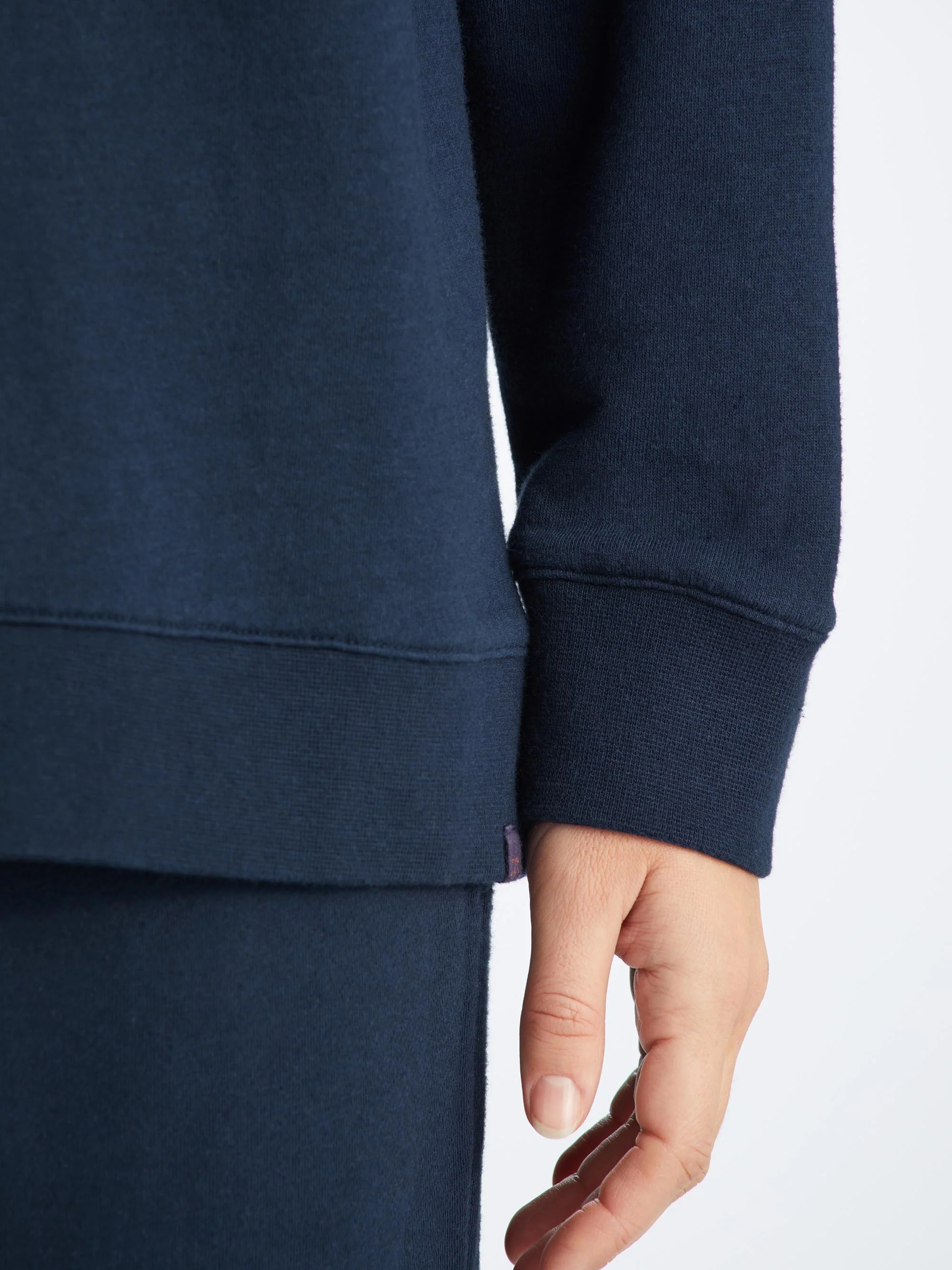 Women's Sweatshirt Quinn Cotton Modal Navy - Image 6