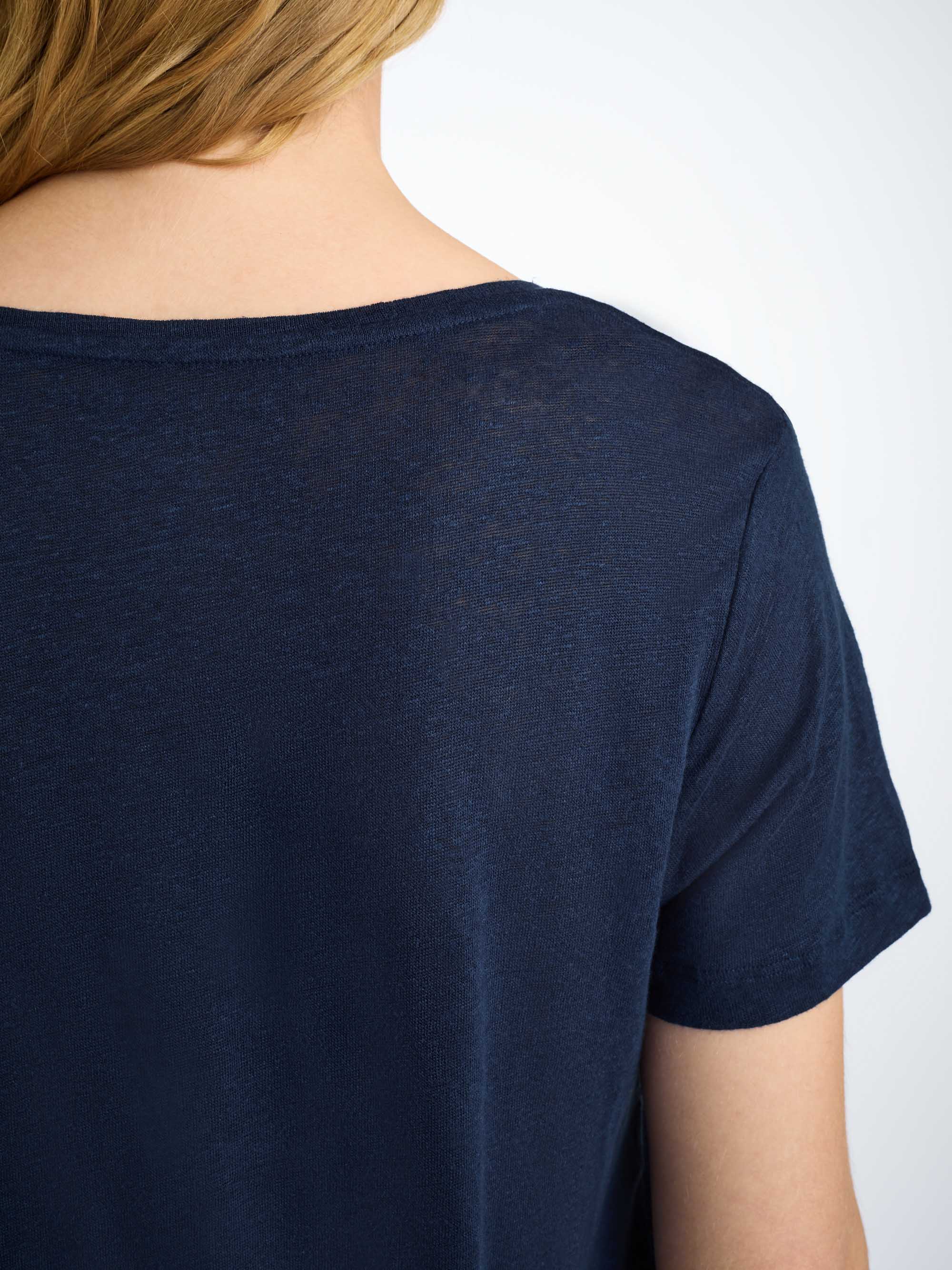 Women's T-Shirt Jordan Linen Navy - Image 6
