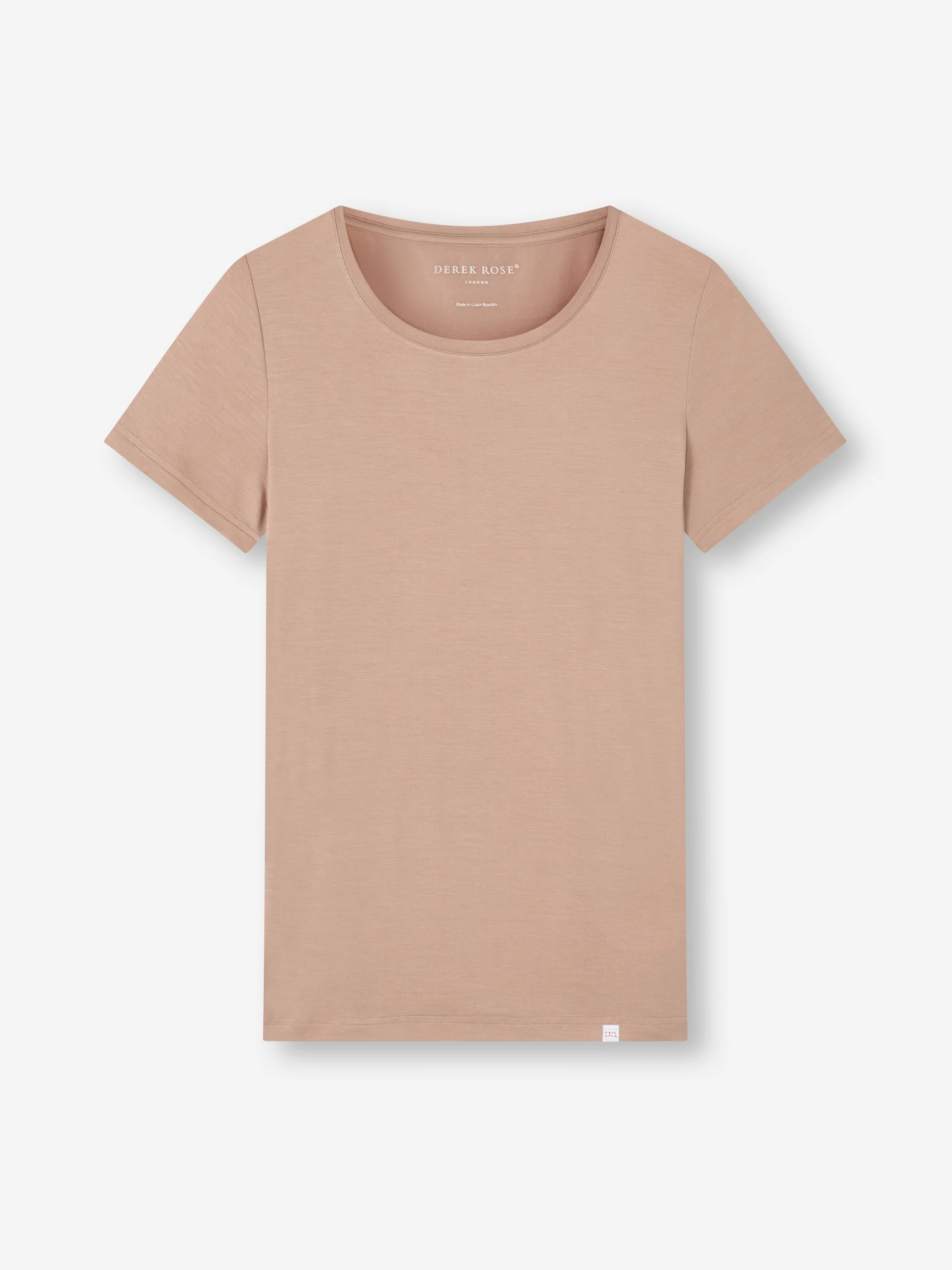 Women's T-Shirt Lara Micro Modal Stretch Almond Blush - Image 5