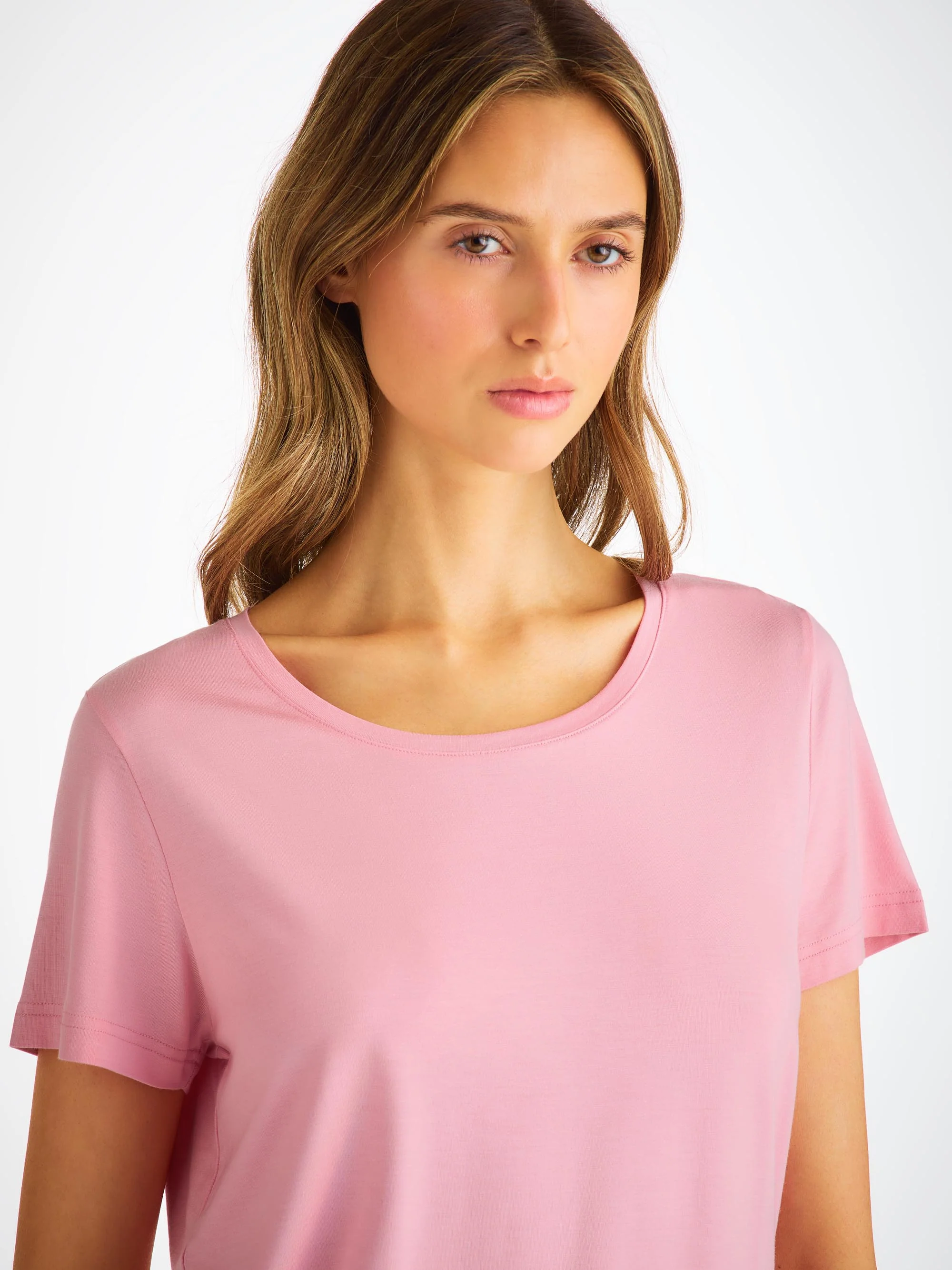 Women's T-Shirt Lara Micro Modal Stretch Ballet Pink