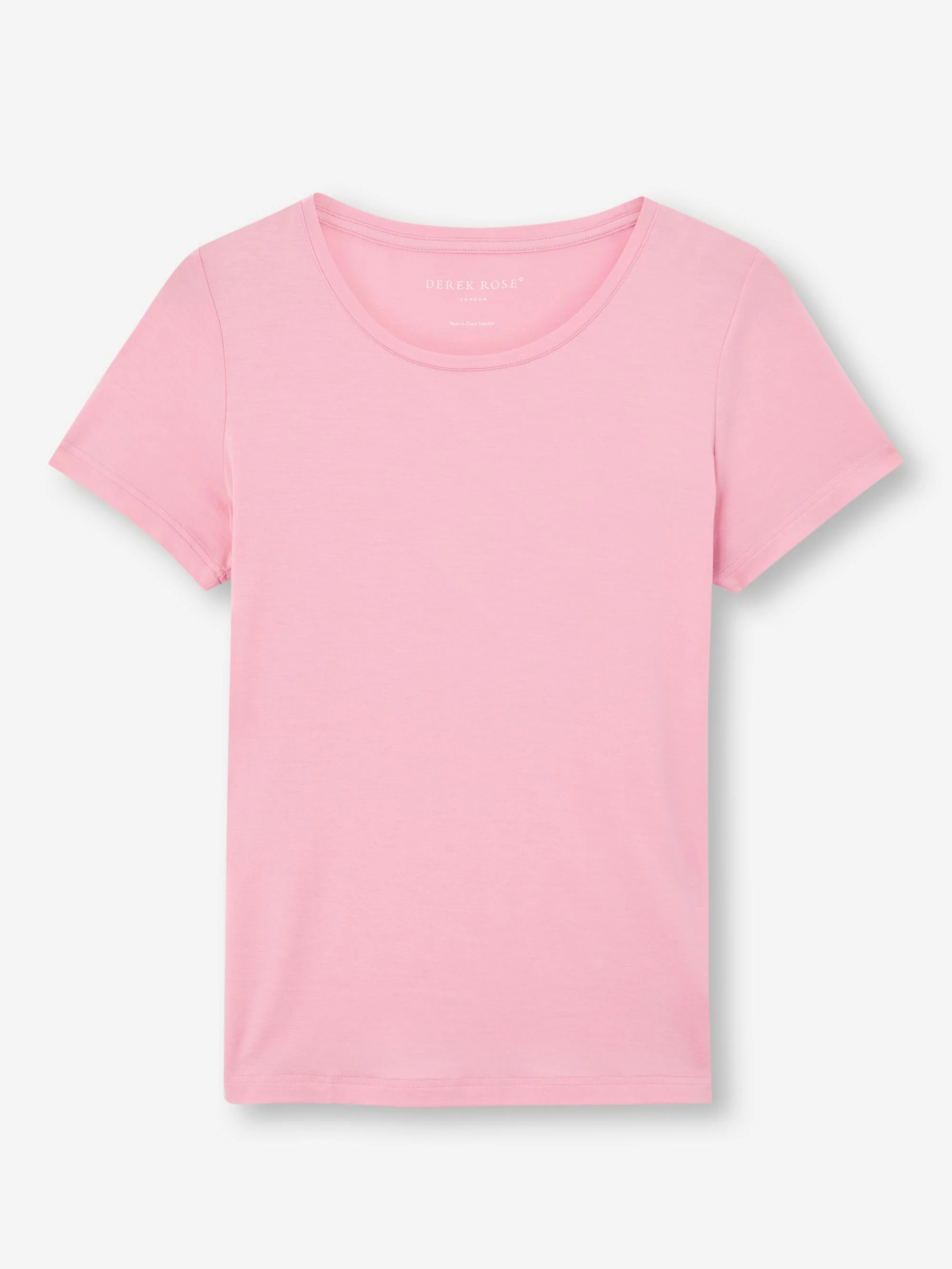 Women's T-Shirt Lara Micro Modal Stretch Ballet Pink - Image 7